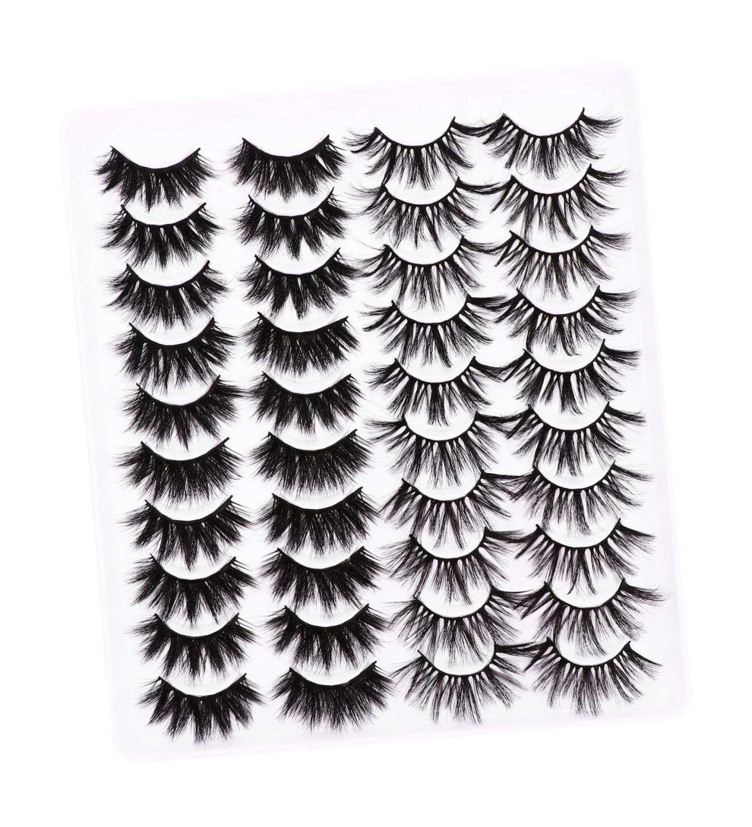 FRCOLOR Lashes Kit 20 Pairs Three-Dimensional Eyelashes natural false lashes natural false eyelashes Imitation Fake Lashes Eyelashes 3d Thick Eyelashes - Buy Online on GoSupps.com