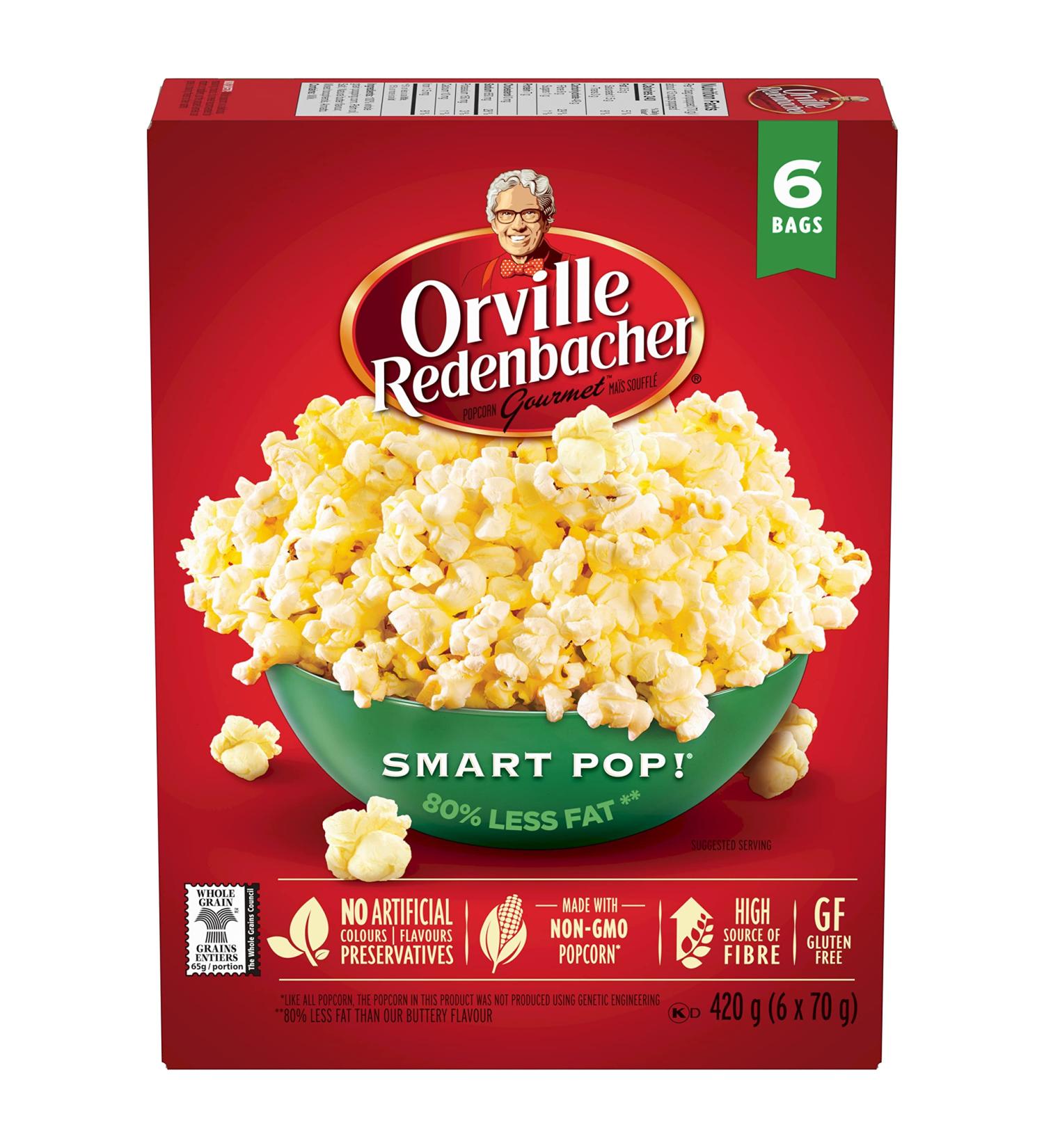Orville Redenbacher Popcorn Smart Pop 6 Count/Pack ( Pack of 6- 36 count ) - Buy Online on GoSupps.com