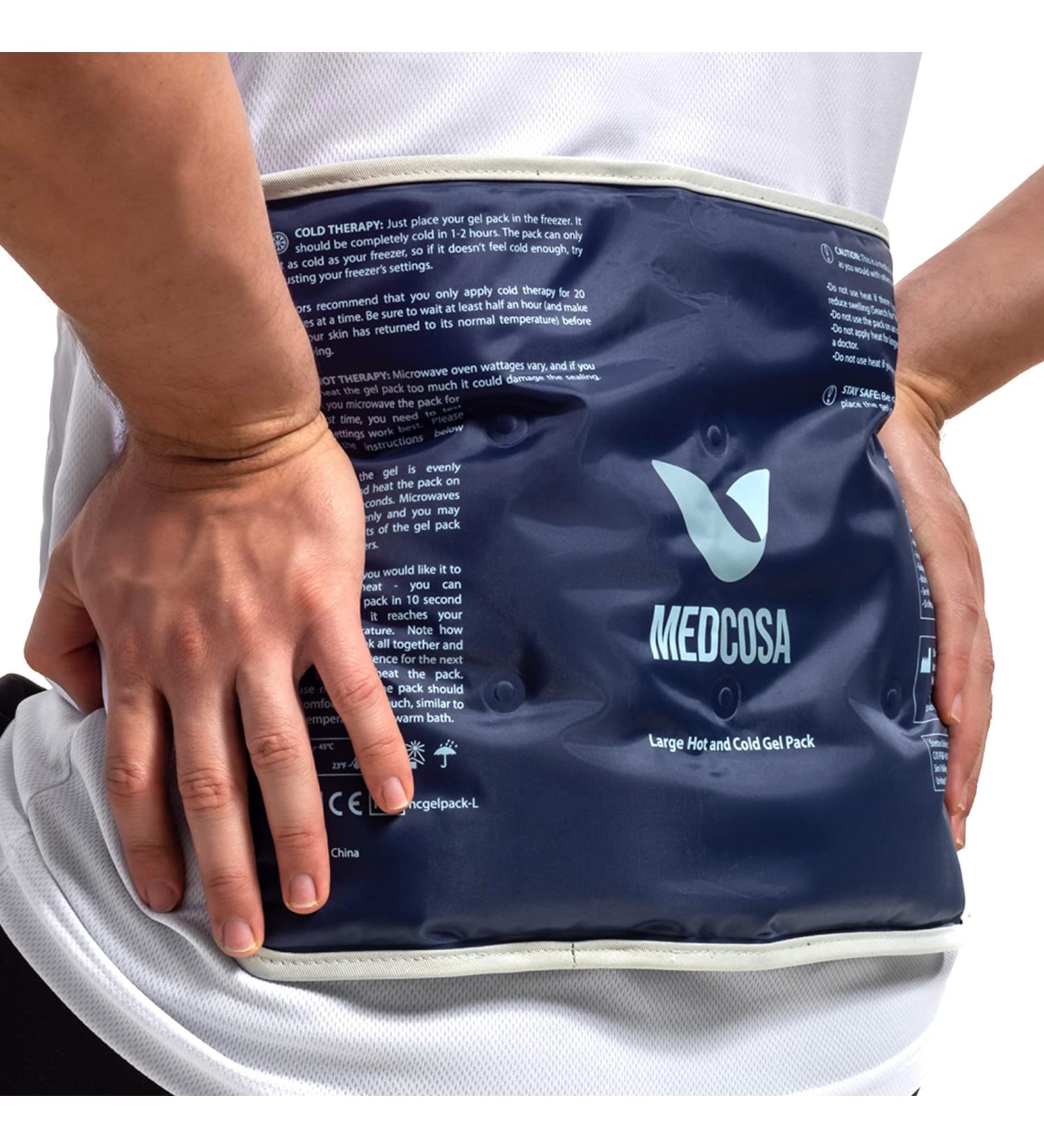 Large Gel Ice Pack - Flexible Hot/Cold Reusable Pack for Pain Relief - Medcosa 1 Pack - Buy Online on GoSupps.com