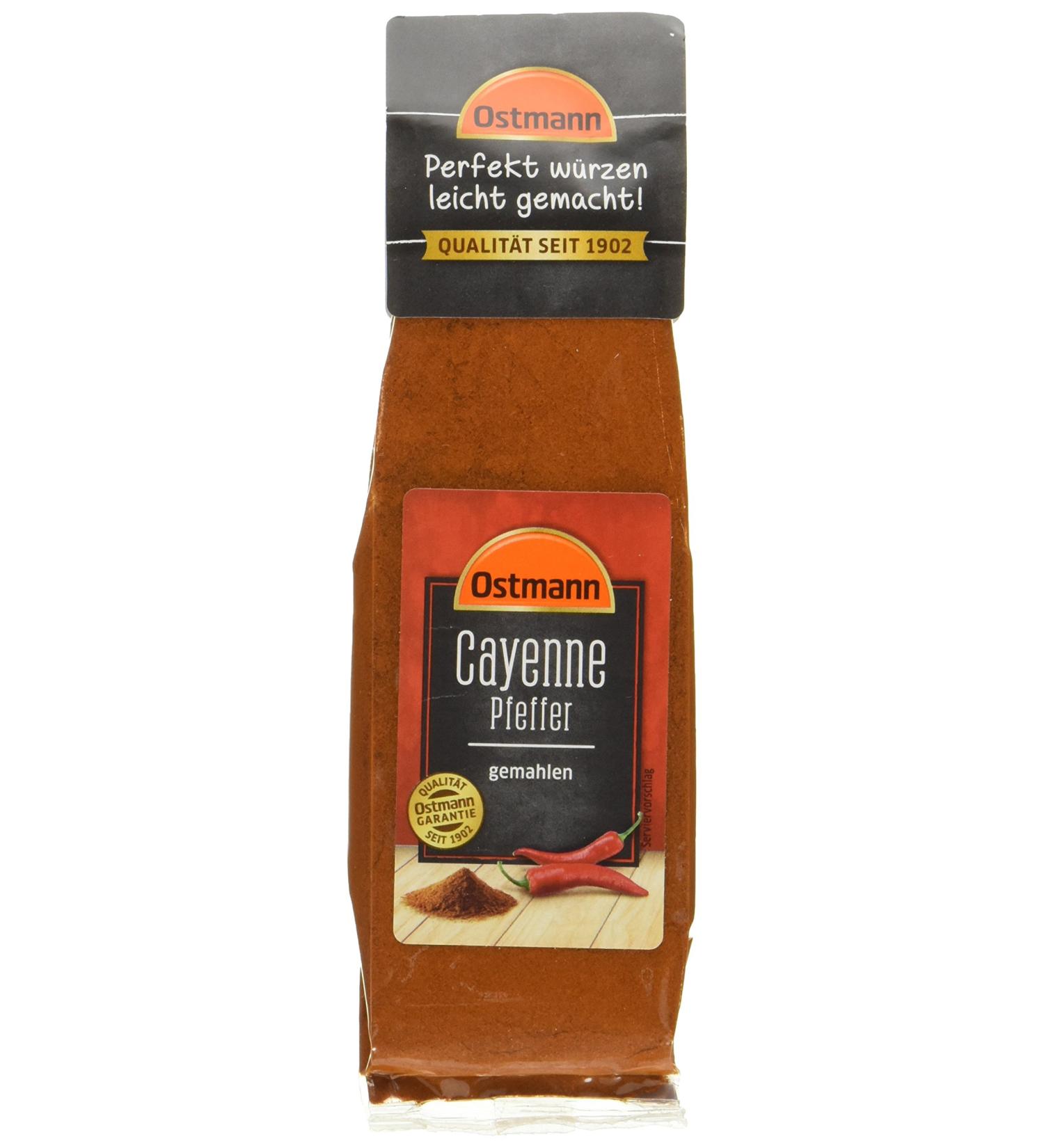Ostmann Cayenne Pepper Ground - Pack of 3 (3 x 40g) | Premium Spice for International Shipping - Buy Online on GoSupps.com