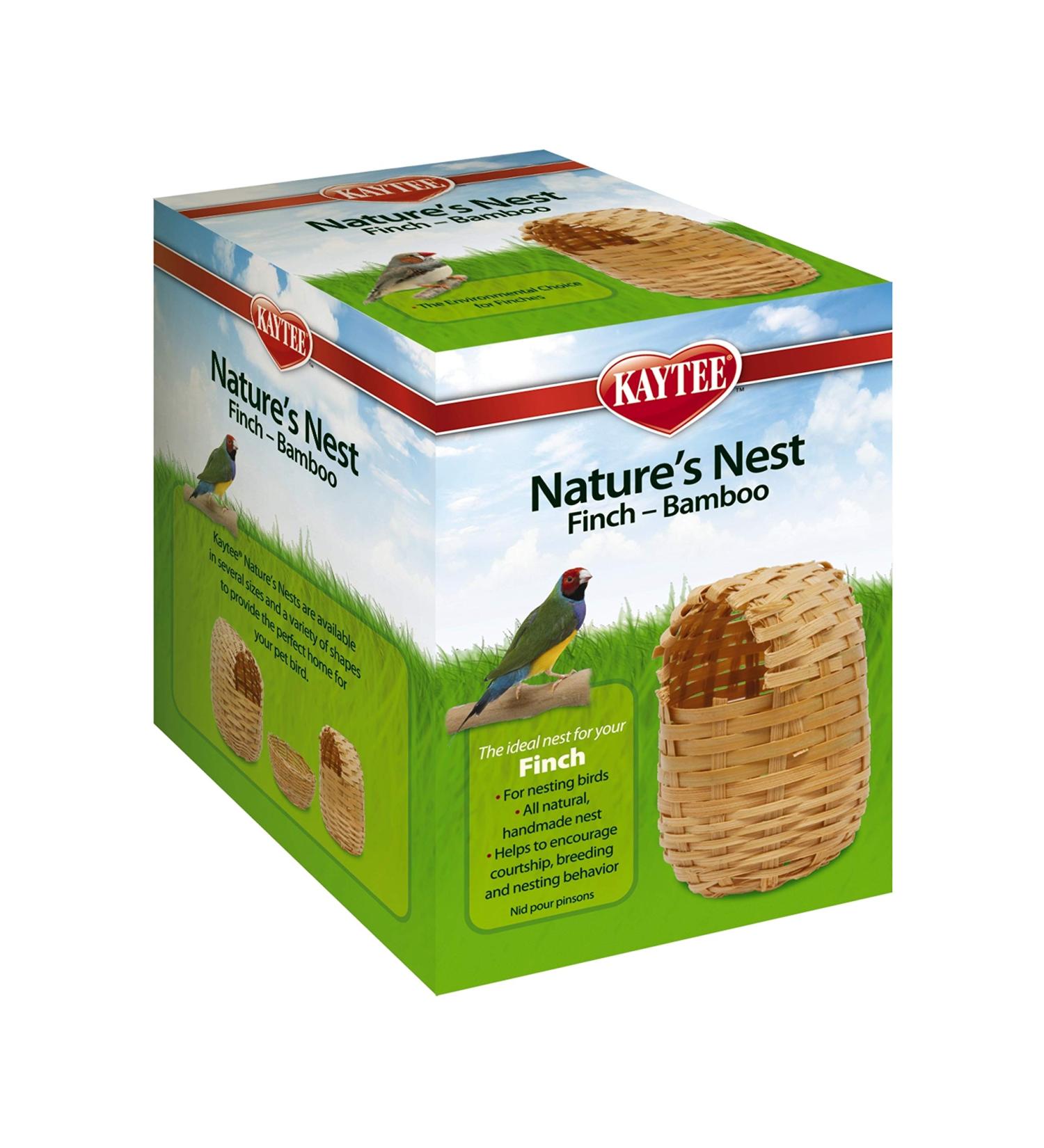 Kaytee Natures Nest Bamboo Finch | Natural Bamboo Bird Nest for Finches - Buy Online on GoSupps.com