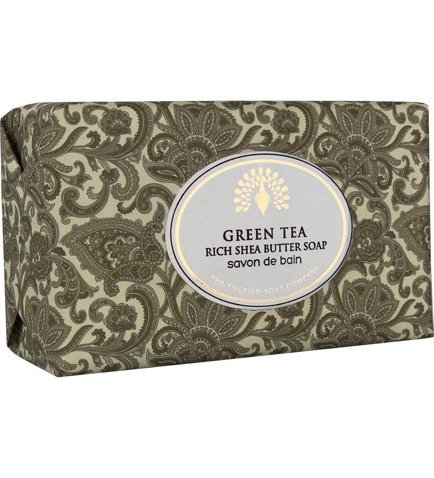 Buy Vintage Wrapped Shea Butter Soap - Green Tea (200g) | The English Soap Company - International Shipping Available - Buy Online on GoSupps.com