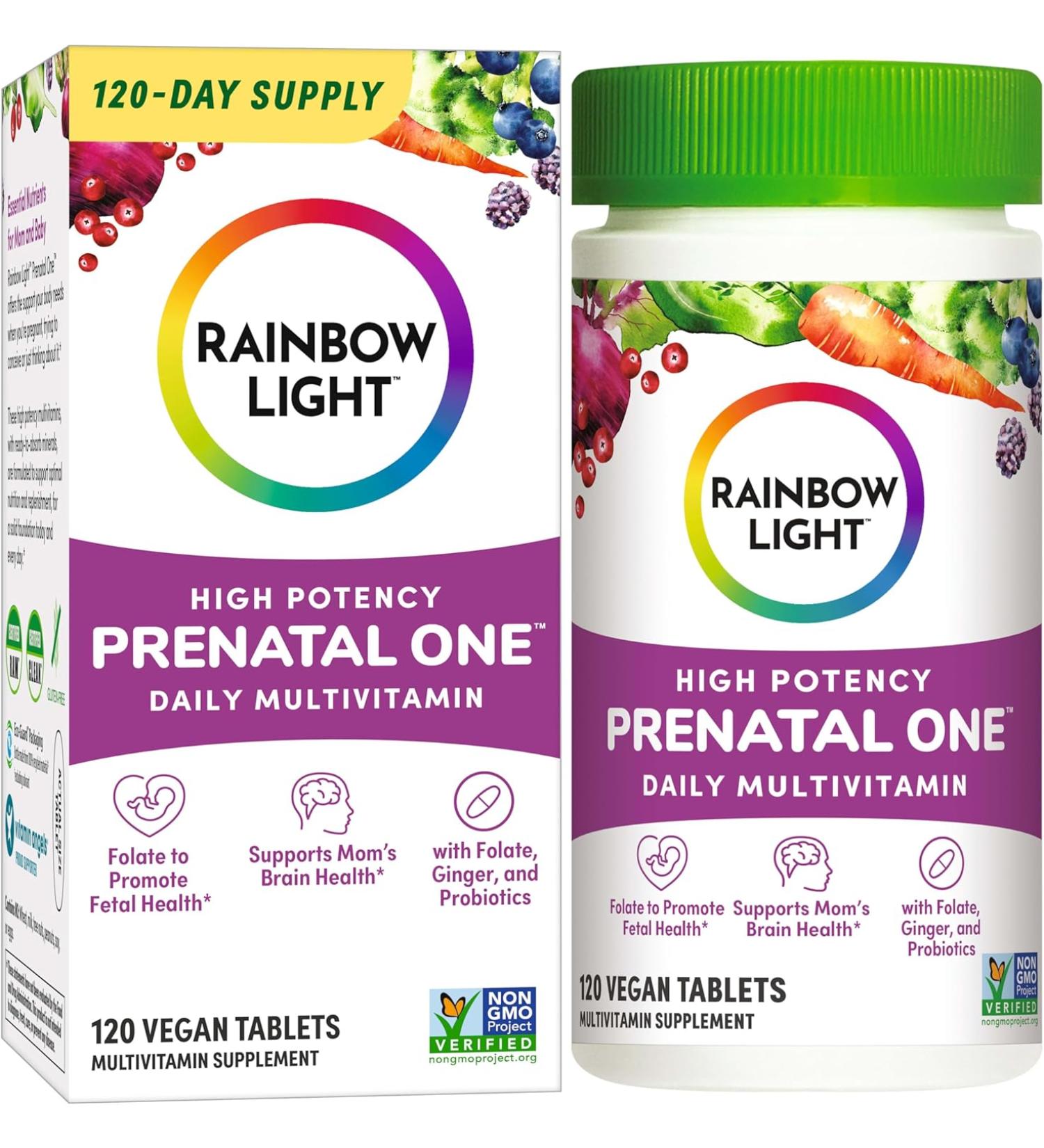 Rainbow Light Multi Prenatal One Vibrance - 120 Count | Optimal Nutrition for Moms - Buy Online on GoSupps.com