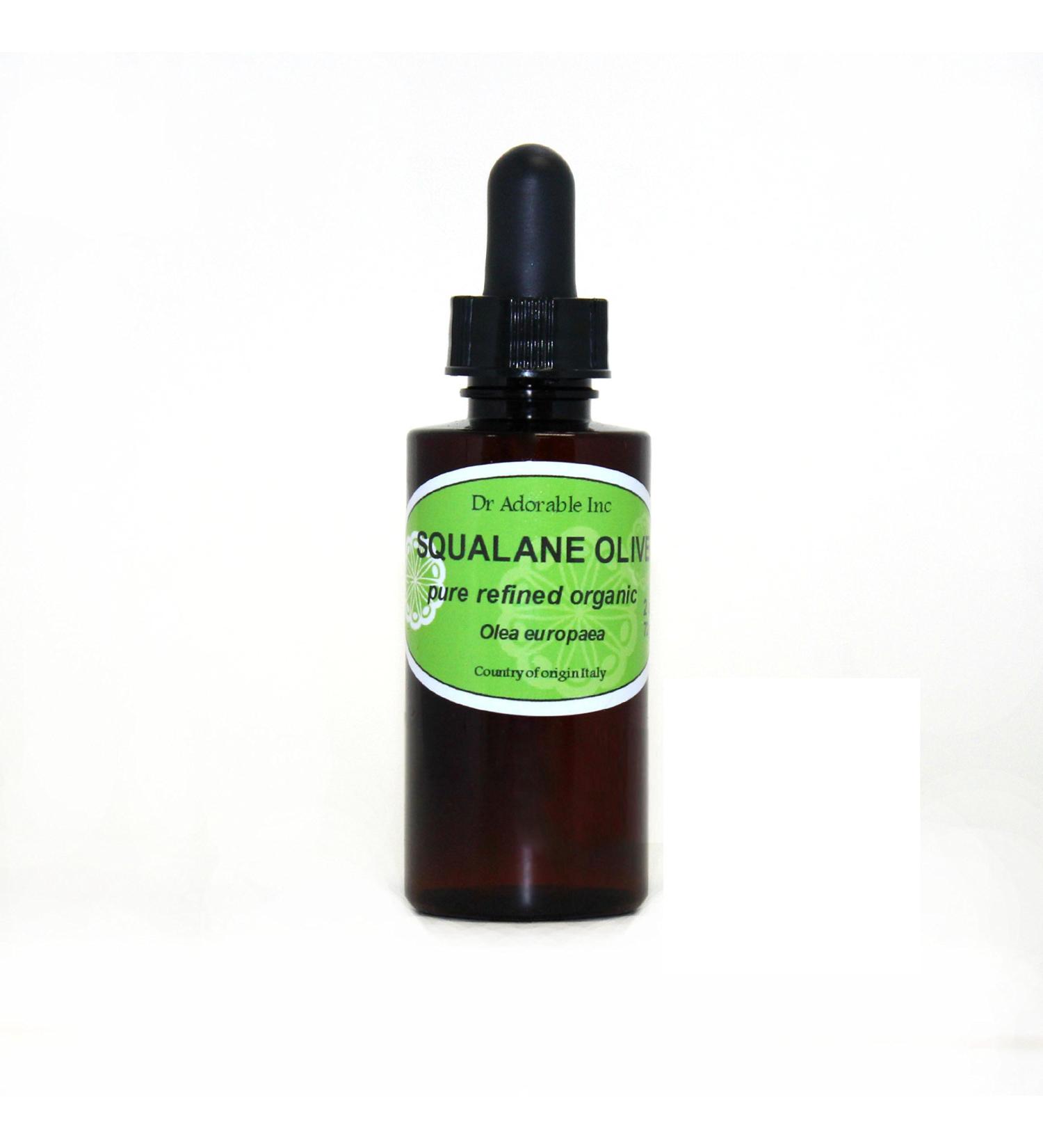 2 oz Squalane Olive Oil with Glass Dropper - Pure Cold Pressed & Undiluted for Skincare - Buy Online on GoSupps.com