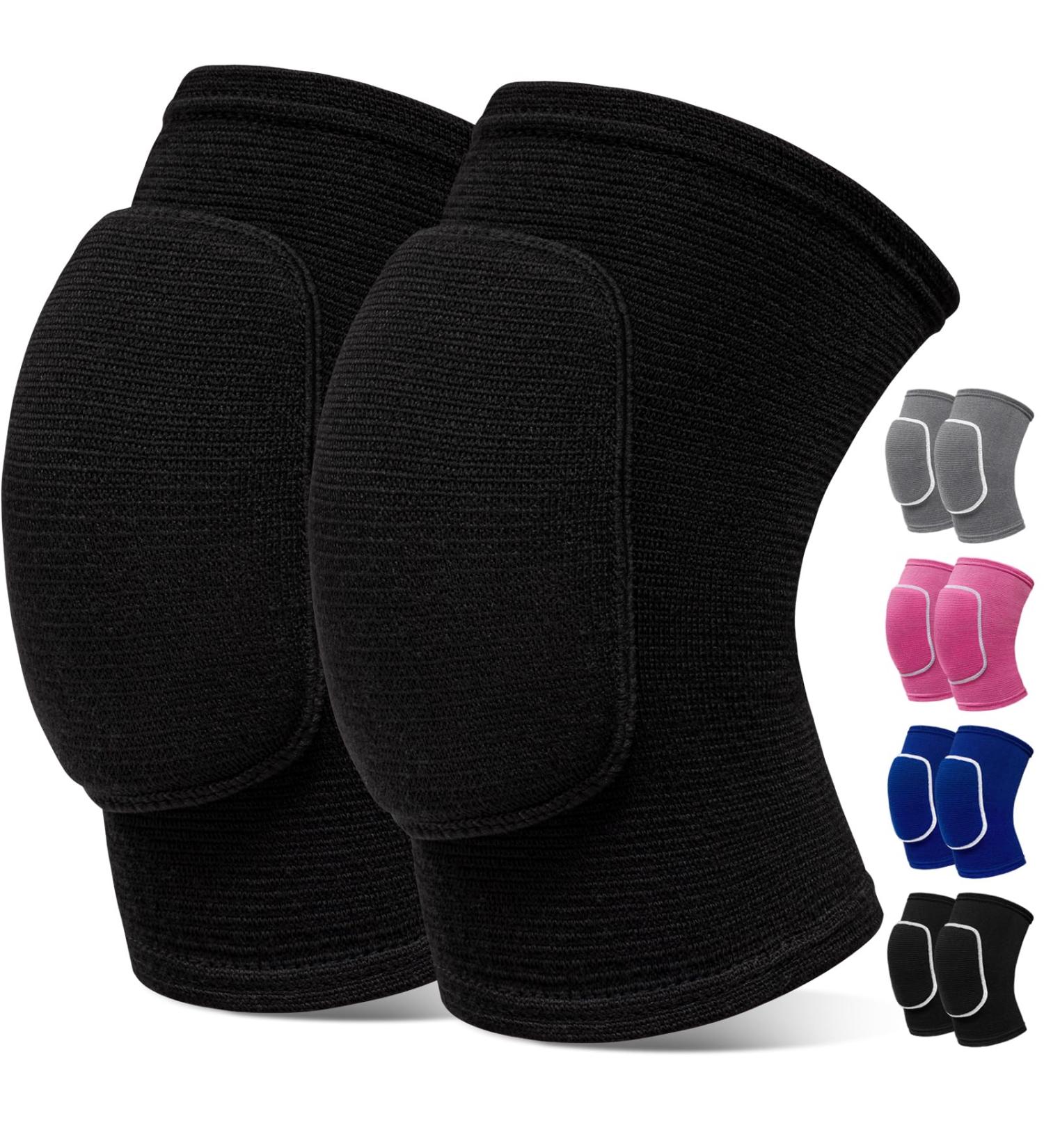 Buy Volleyball Knee Pads - Unisex Medium Black Knee Brace for Sports | Perfect for Basketball Dance Yoga Cycling & More - Buy Online on GoSupps.com