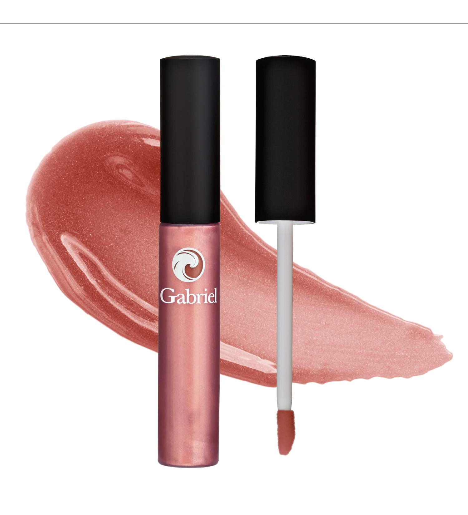 Gabriel Cosmetics Natural Lip Gloss | Paraben Free, Vegan, Gluten-free | Infused with Jojoba Oil & Aloe | Long Lasting & High Performance (.27 fl oz, Nectar Berry/Warm Shimmer) - Buy Online on GoSupps.com