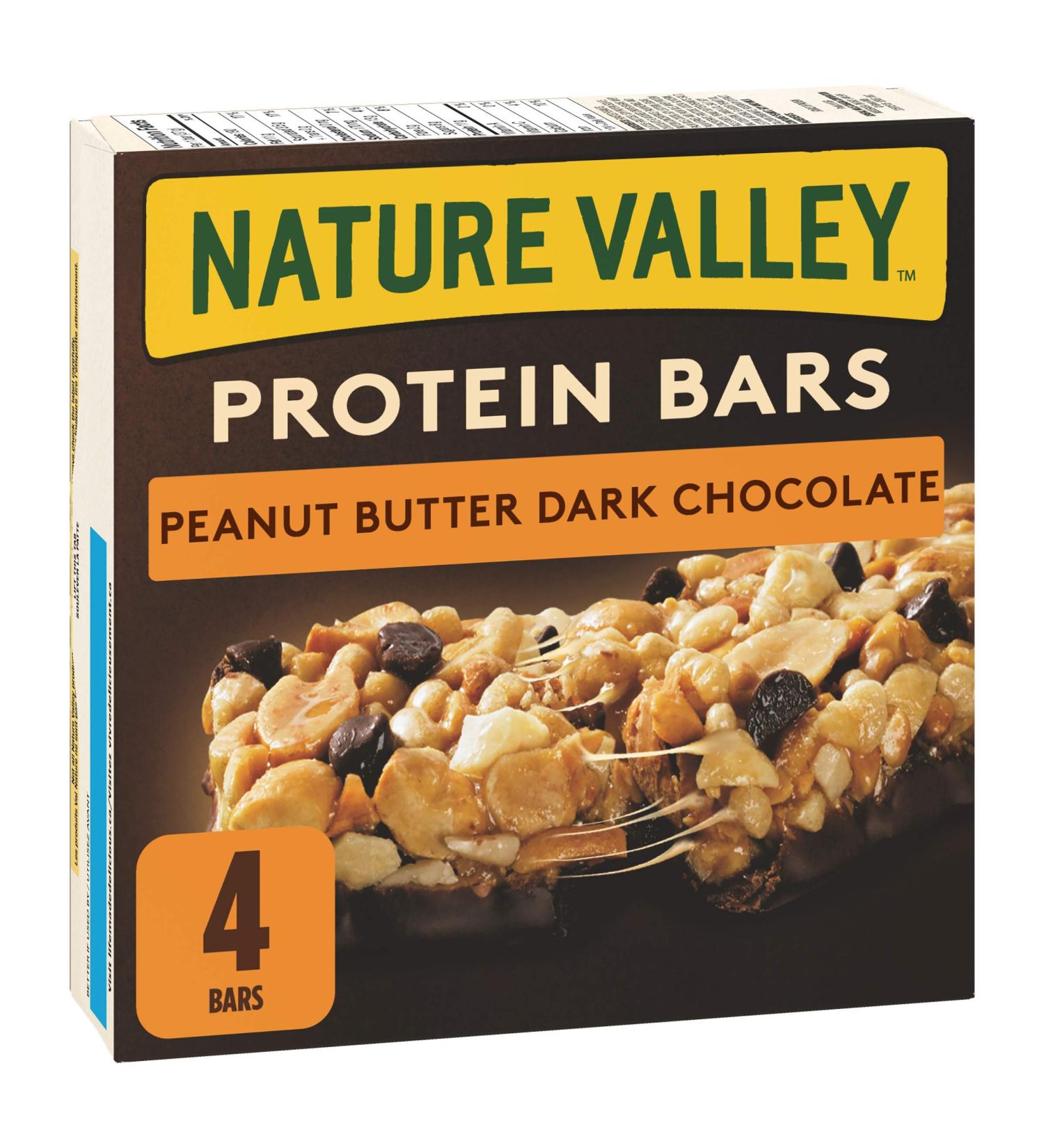 Nature Valley Protein Peanut Butter Dark Chocolate 4ct, 148g - Canadian Delight - Buy Online on GoSupps.com