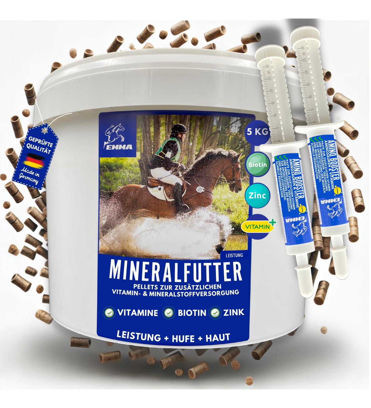 Mineral feed for horses biotin zinc selenium brewer's yeast nutritional supplement for horses with manganese and magnesium + amino acids vitamin B complex coat changer - Buy Online on GoSupps.com