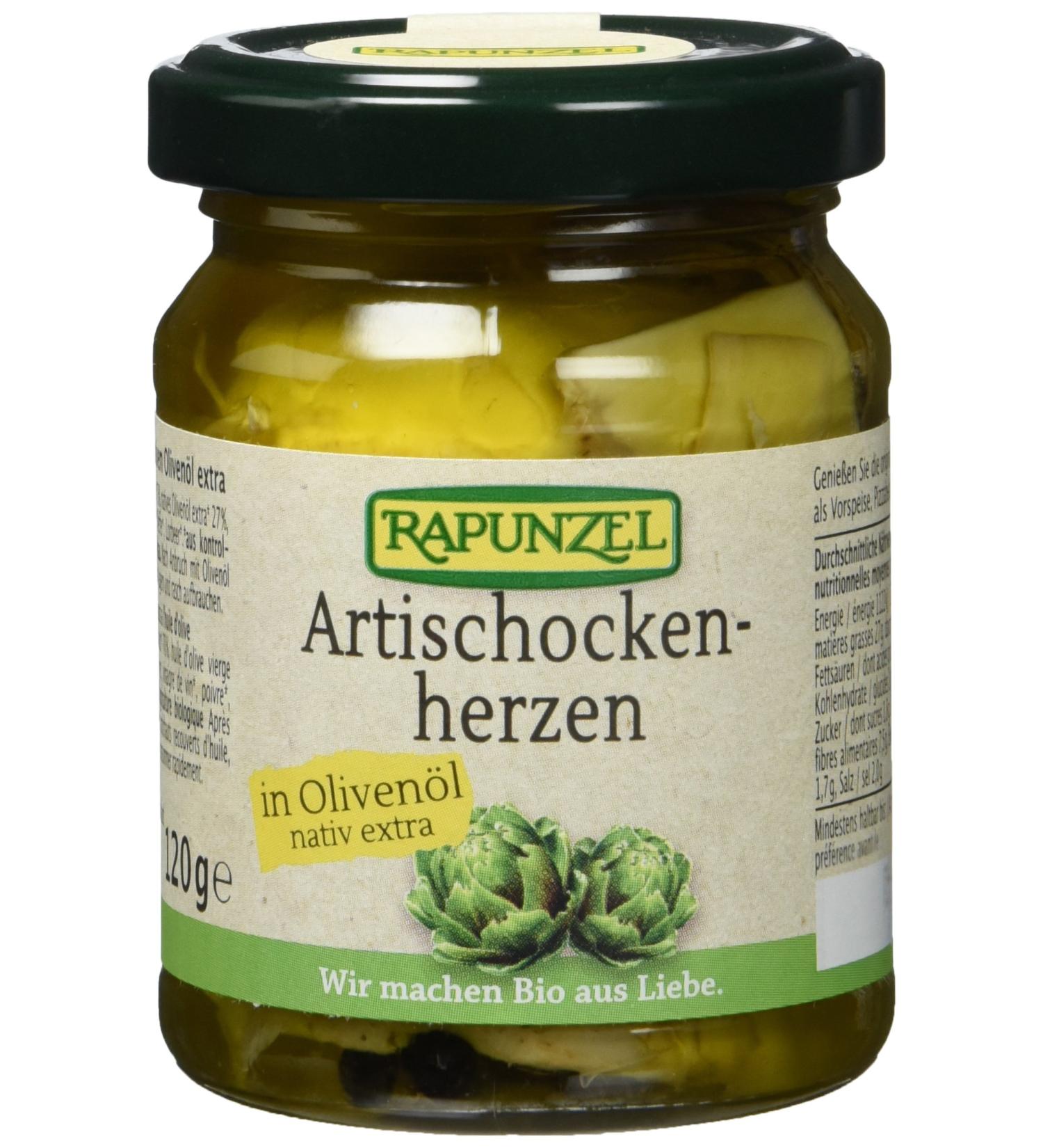 Buy Rapunzel Artichoke Hearts in Olive Oil | 120g | International Shipping Available - Buy Online on GoSupps.com