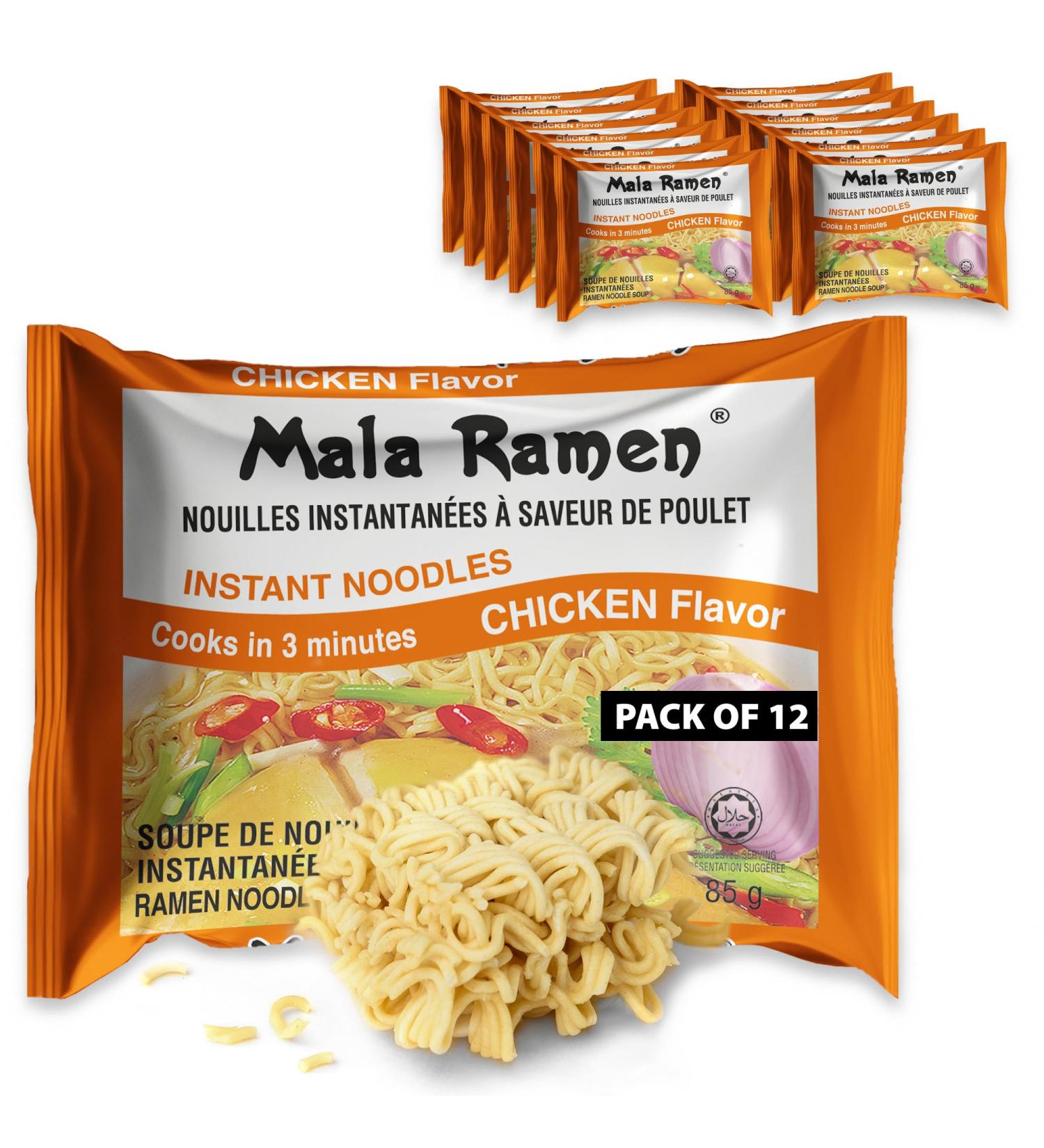 Club Supreme Ramen Instant Noodle - Chicken Noodles 85G (Pack of 12) 1.02 Kg - Cooks In 3 Minutes White - Buy Online on GoSupps.com