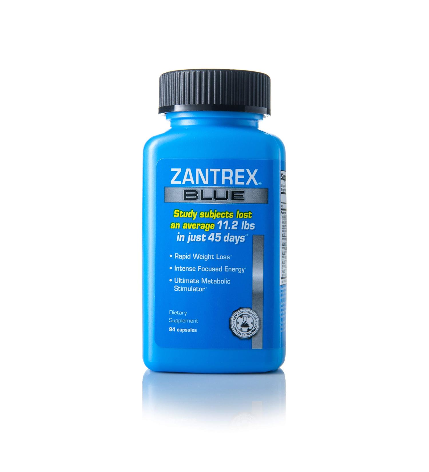 Zantrex Blue Weight Loss Supplement Pills - Dietary Energy and Weight Loss Supplement - 84 Count - Buy Online on GoSupps.com