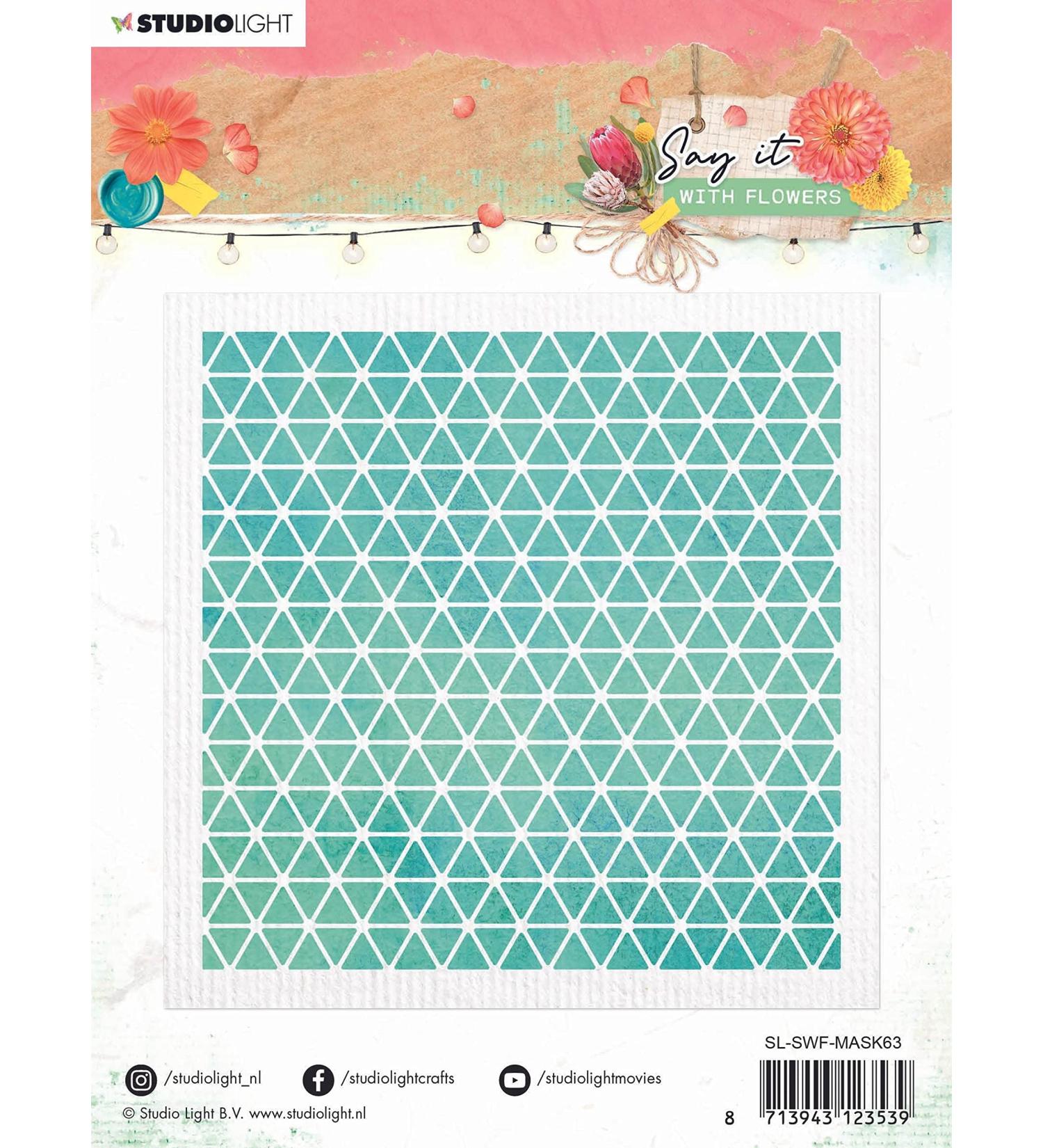 Say it with Flowers Mask - 150x150mm nr.63 | International Shipping Available - Buy Online on GoSupps.com