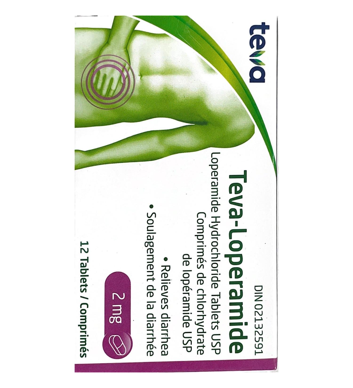 Teva Relieves Diarrhea 12 Count (Pack of 1) - Buy Online on GoSupps.com