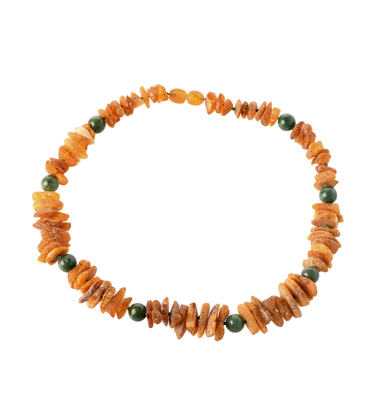 Buy Baltic Amber & African Jade Pet Necklace - Flea & Tick Solution for Dogs & Cats (35cm) - Buy Online on GoSupps.com