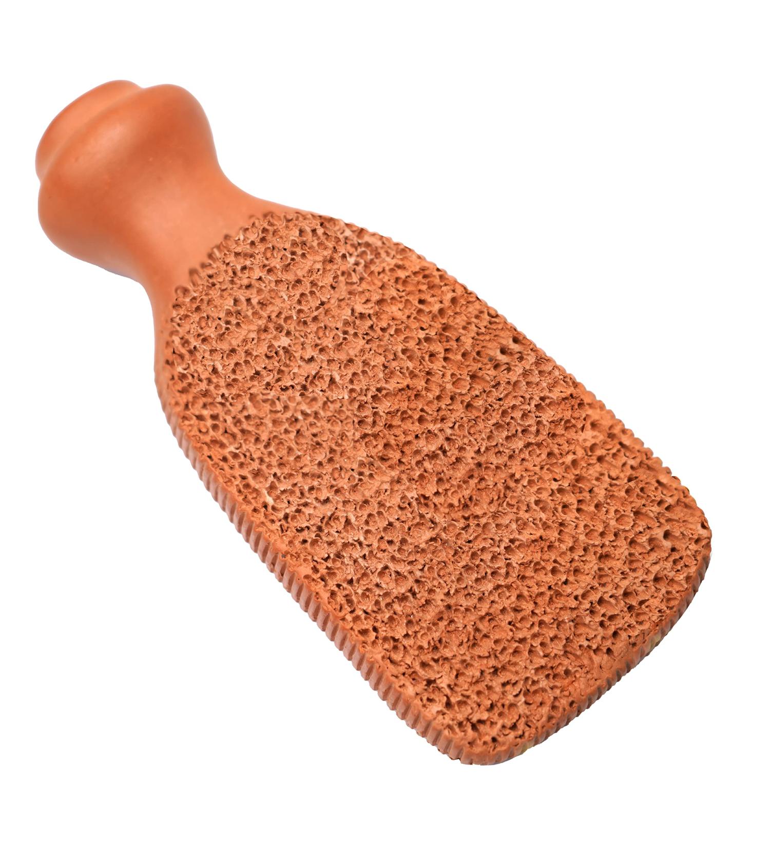 Love Natural Pumice Stone for Feet - 2-Sided Terra Cotta Exfoliating Scrubber for Callus Removal & Dead Skin Care - Buy Online on GoSupps.com