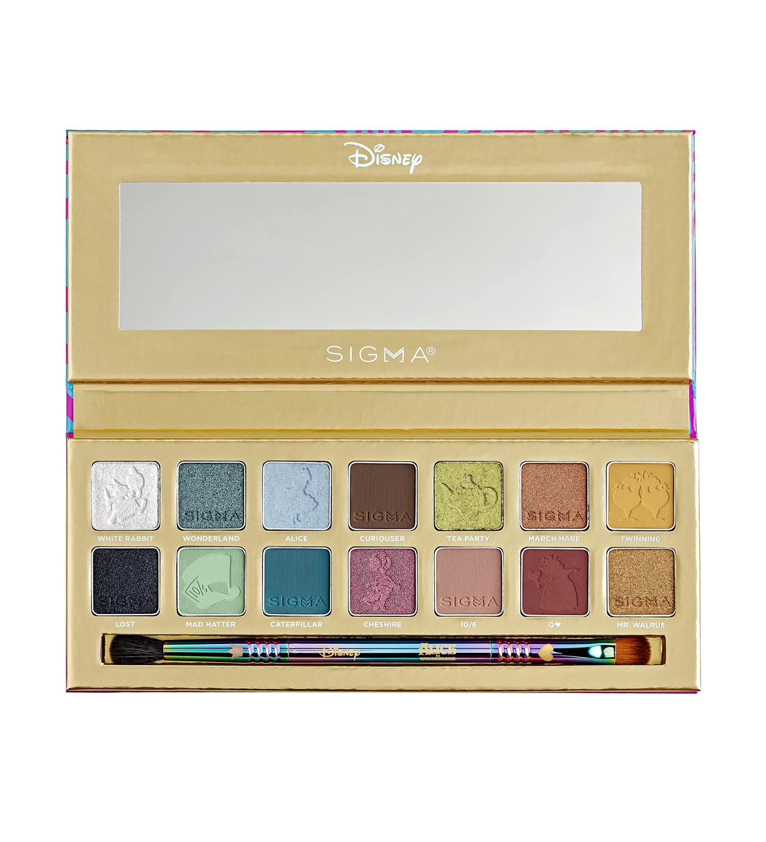 Sigma Beauty x Disney Alice in Wonderland Eyeshadow Palette - 14 Matte, Shimmer & Metallic Shades - Highly Pigmented Eye Makeup with Mirror - Buy Online on GoSupps.com