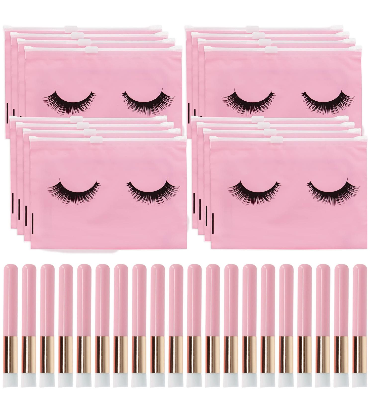 Mondo Medical Lash Shampoo Brush Bulk - 30pk Eyelash Cleaning Brush & 30pk Bag Kit | Ultimate 60pc Extensions Makeup Cleansing Set for International Shipping - Buy Online on GoSupps.com