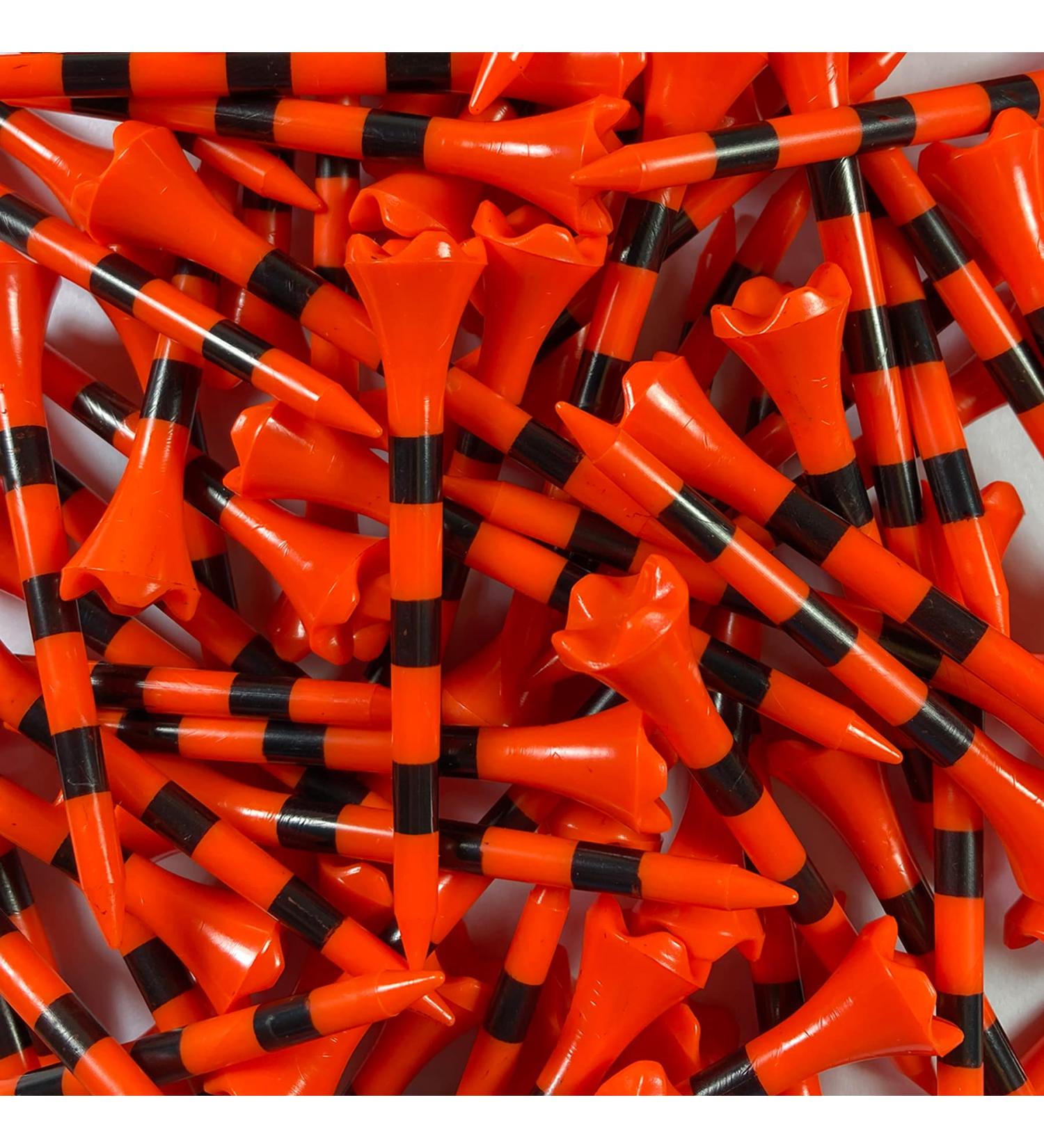 Pride Performance Golf Tees 2-3/4 Striped 100 Count - Citrus Orange - Buy Online on GoSupps.com