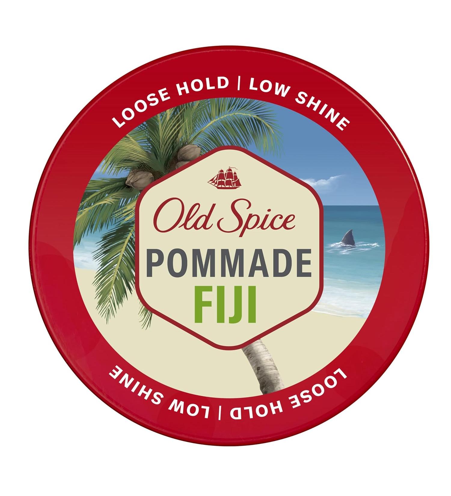 Old Spice Hair Styling Fiji Pomade for Men Flexible Hold Low Shine, 2.22 oz - Buy Online on GoSupps.com
