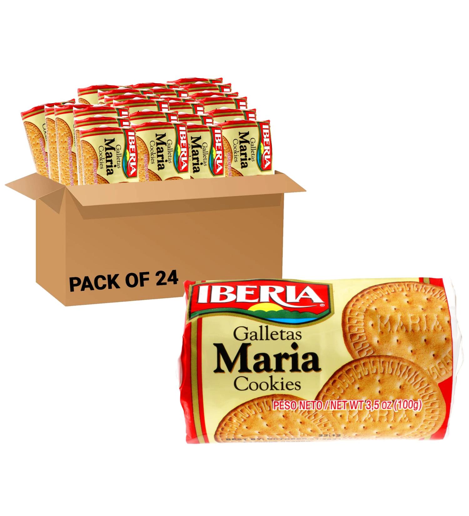 Iberia Maria Cookies 3.5 oz (Pack of 24) - Delicious Spanish Biscuits - Buy Online on GoSupps.com
