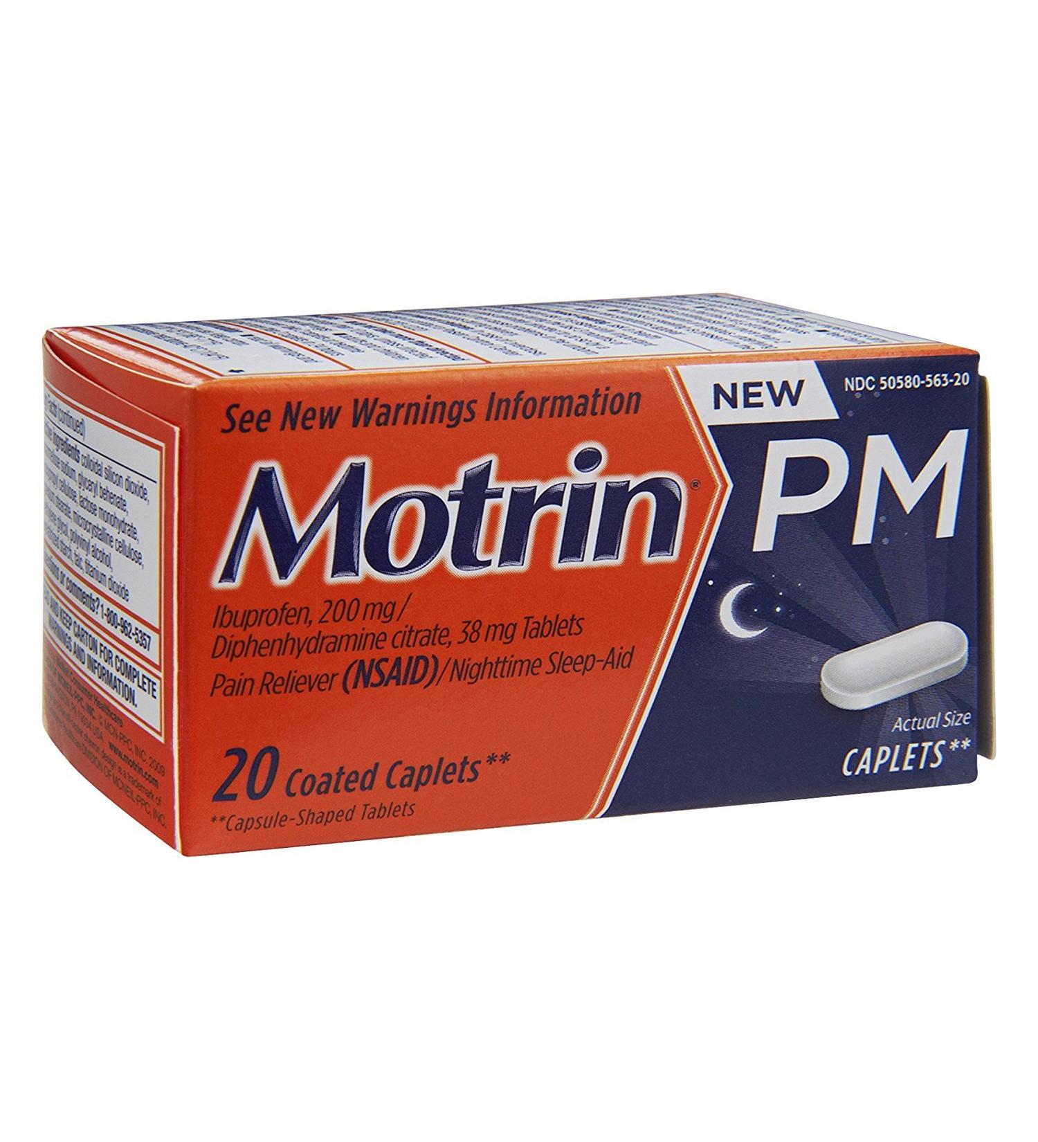 Motrin Ib Pm Caps 20ct Size 20ct