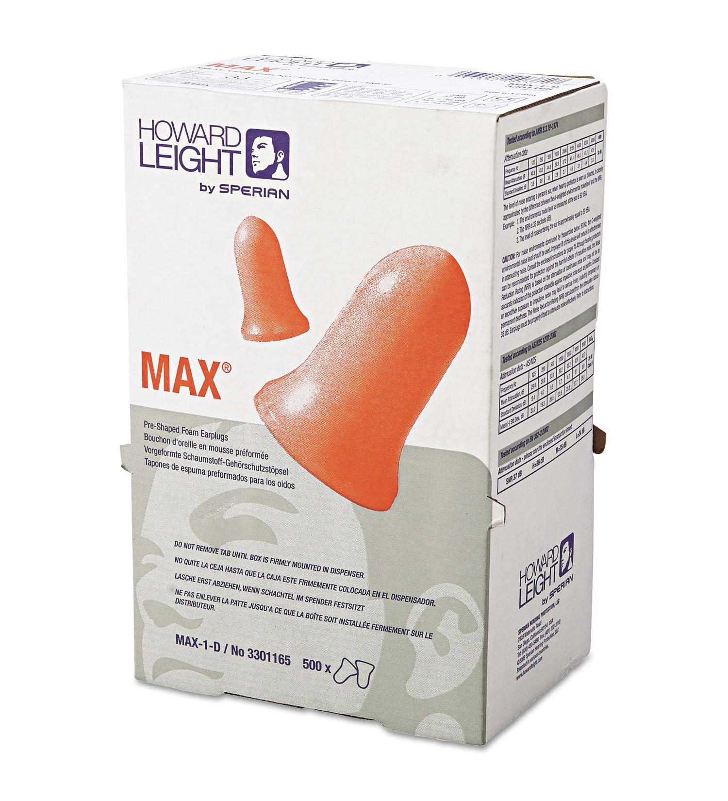 Howard Leight by Honeywell Ear Plugs 33dB - 500 Pack | Cordless Universal Fit - Buy Online on GoSupps.com