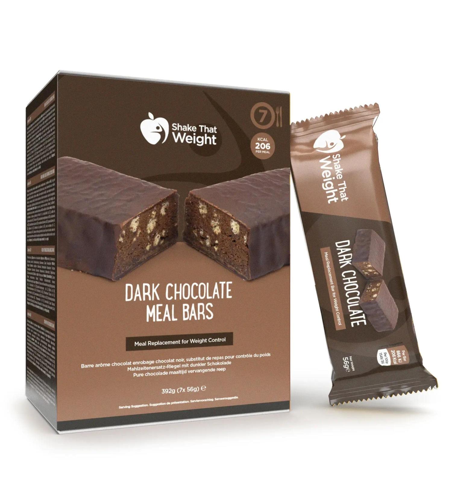 Dark Chocolate Diet Meal Replacement Bars - Shake That Weight (Pack of 7) - Buy Online on GoSupps.com
