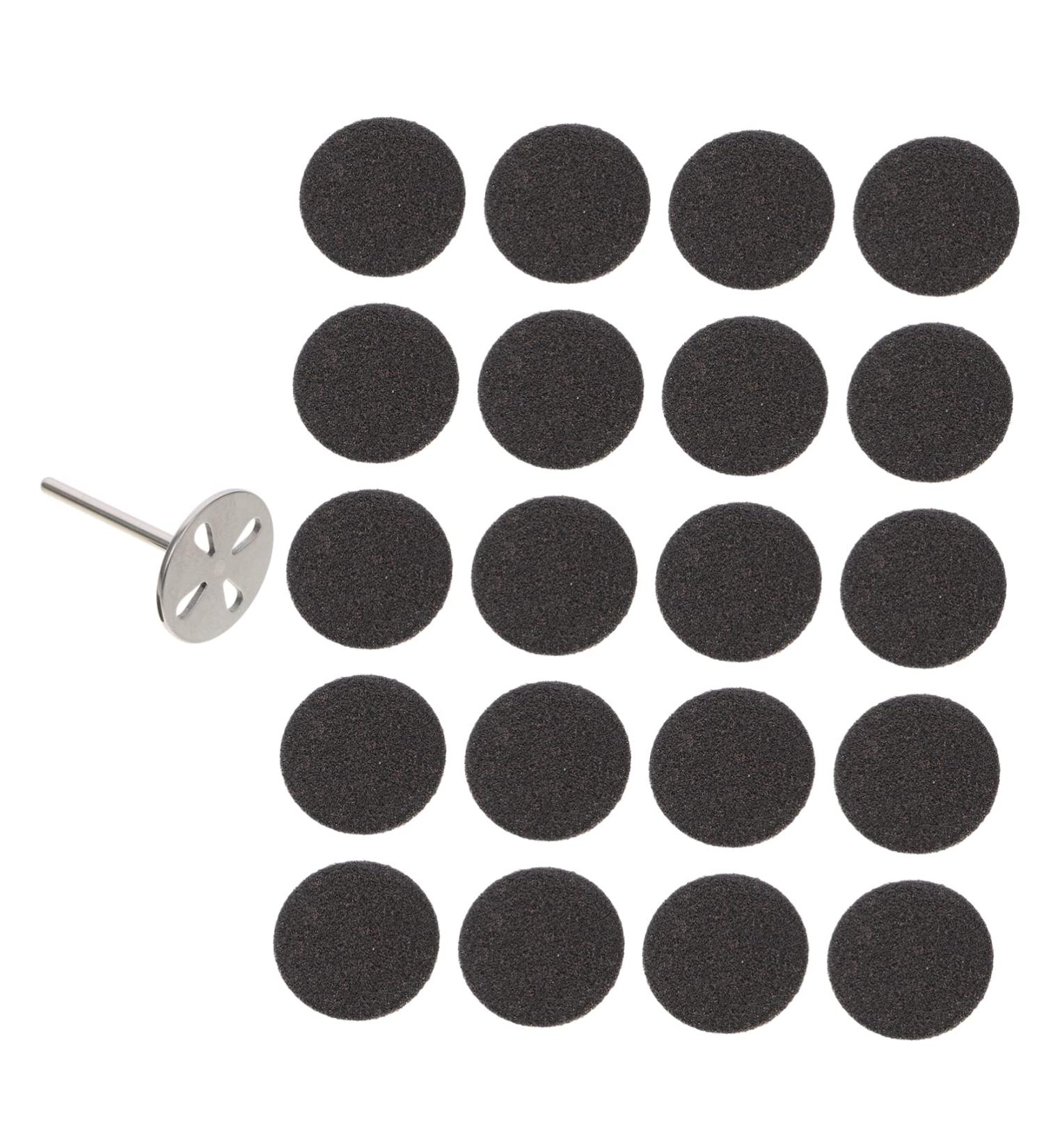 FRCOLOR 1 Set Nail Polishing Sheets Manicure Replaceable Sandpaper Discs Power Tool Sandpaper Disk Wisking Tool Electric Nail Implements Grinding Sheet Stainless Steel Lava Stone - Buy Online on GoSupps.com