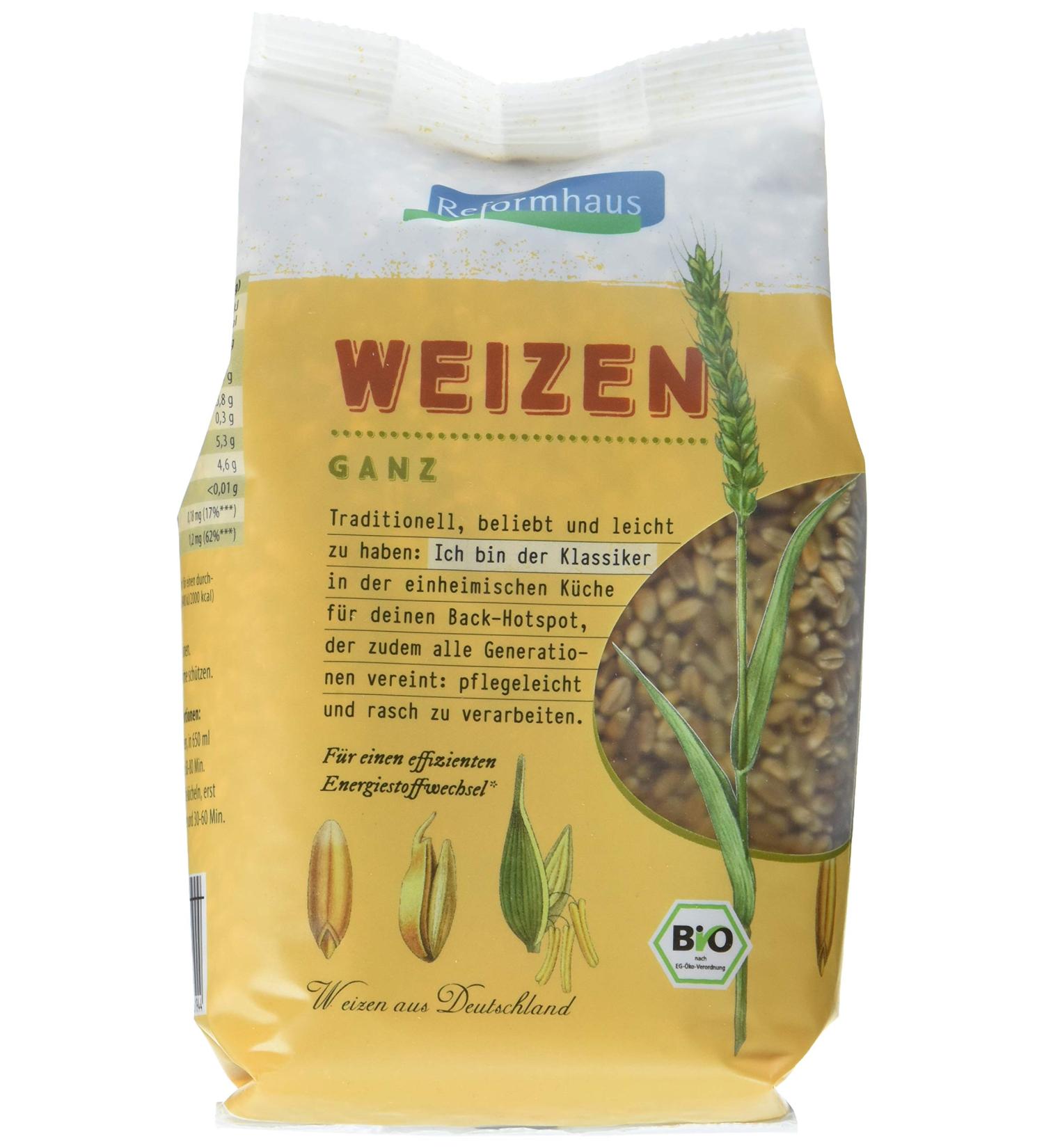 Whole Organic Wheat - 6 x 500g Pack | Premium Health Food Store - International Shipping - Buy Online on GoSupps.com