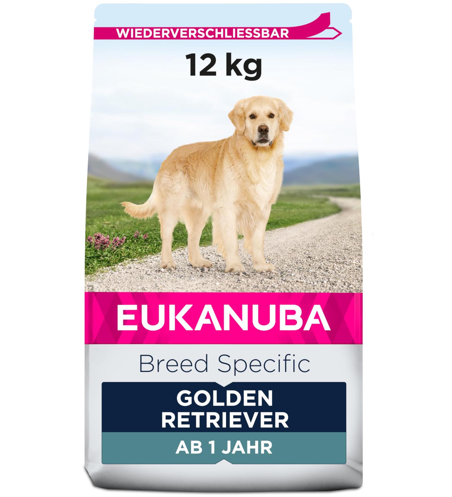 Eukanuba Dog Dry Food Golden Retriever Chicken 12kg - Buy Online on GoSupps.com