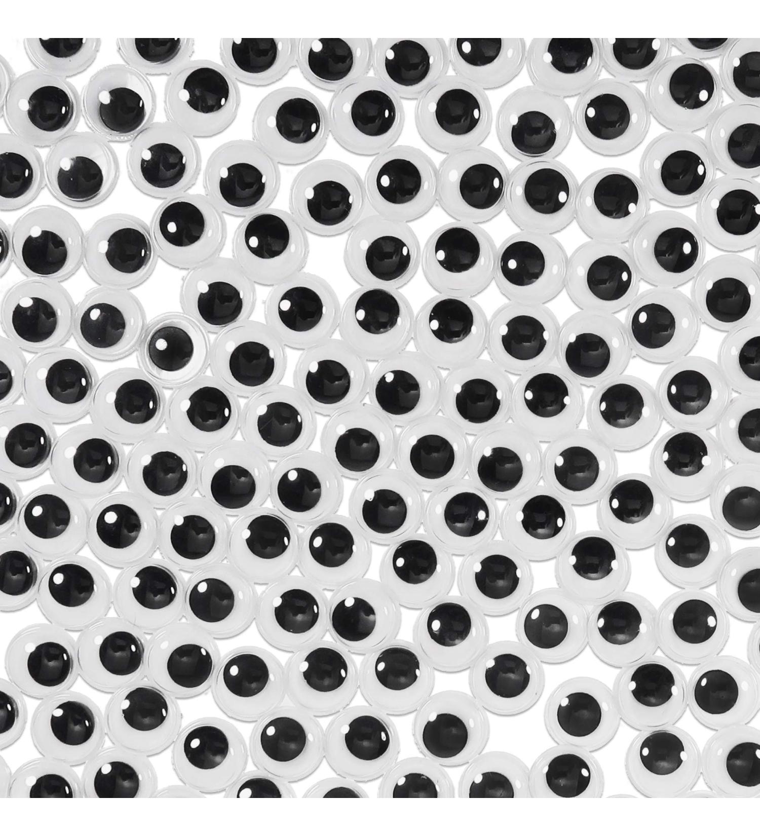 TOAOB 300pcs Self Adhesive 12mm Black Wiggle Googly Eyes for DIY Arts Crafts - Buy Online on GoSupps.com