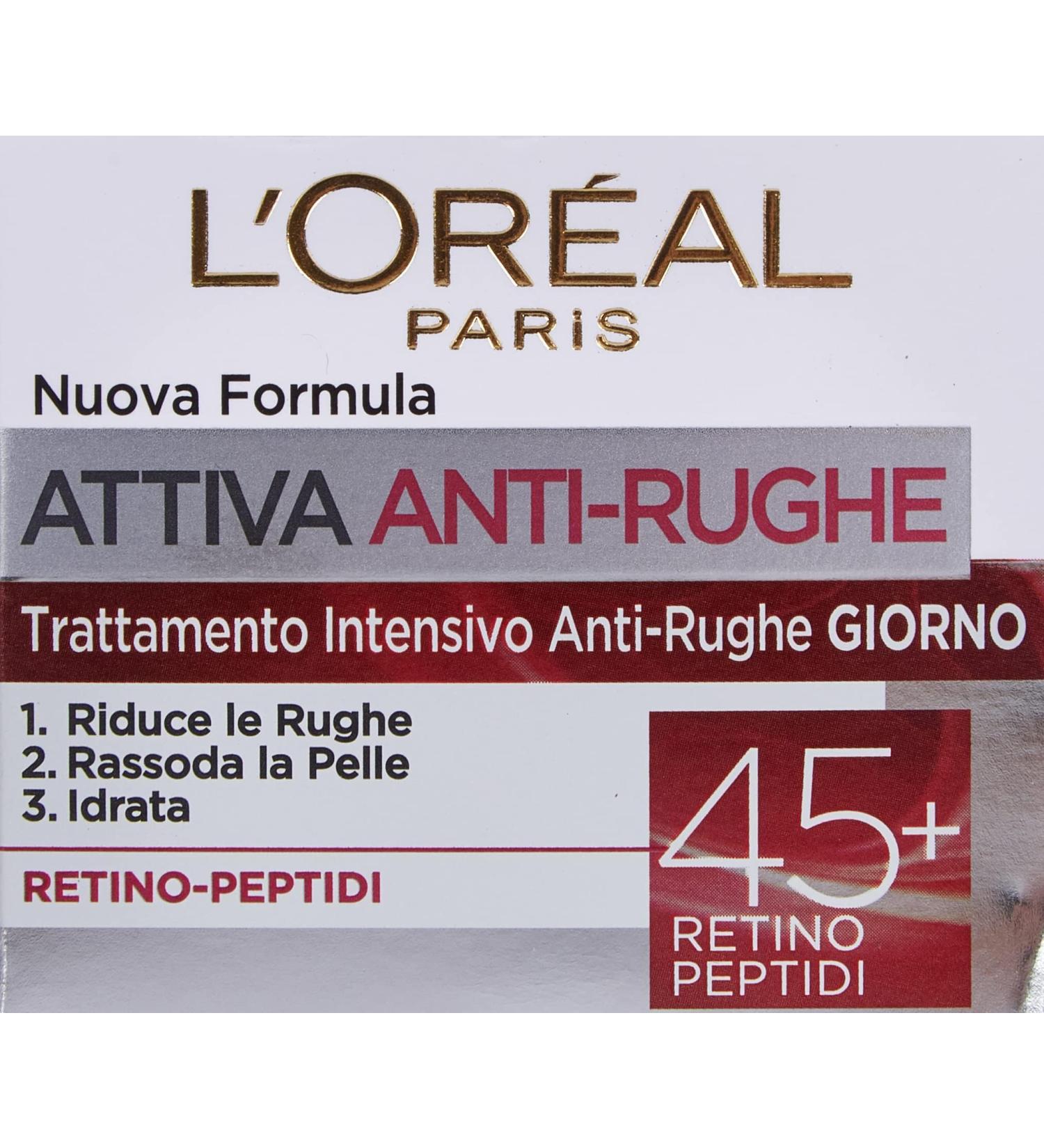  L'Oreal Paris L'Or al Paris Active Anti-Wrinkle 45+ Intensive Day and Night Face Cream for Women with Retin Peptides 50 ml - Buy Online on GoSupps.com