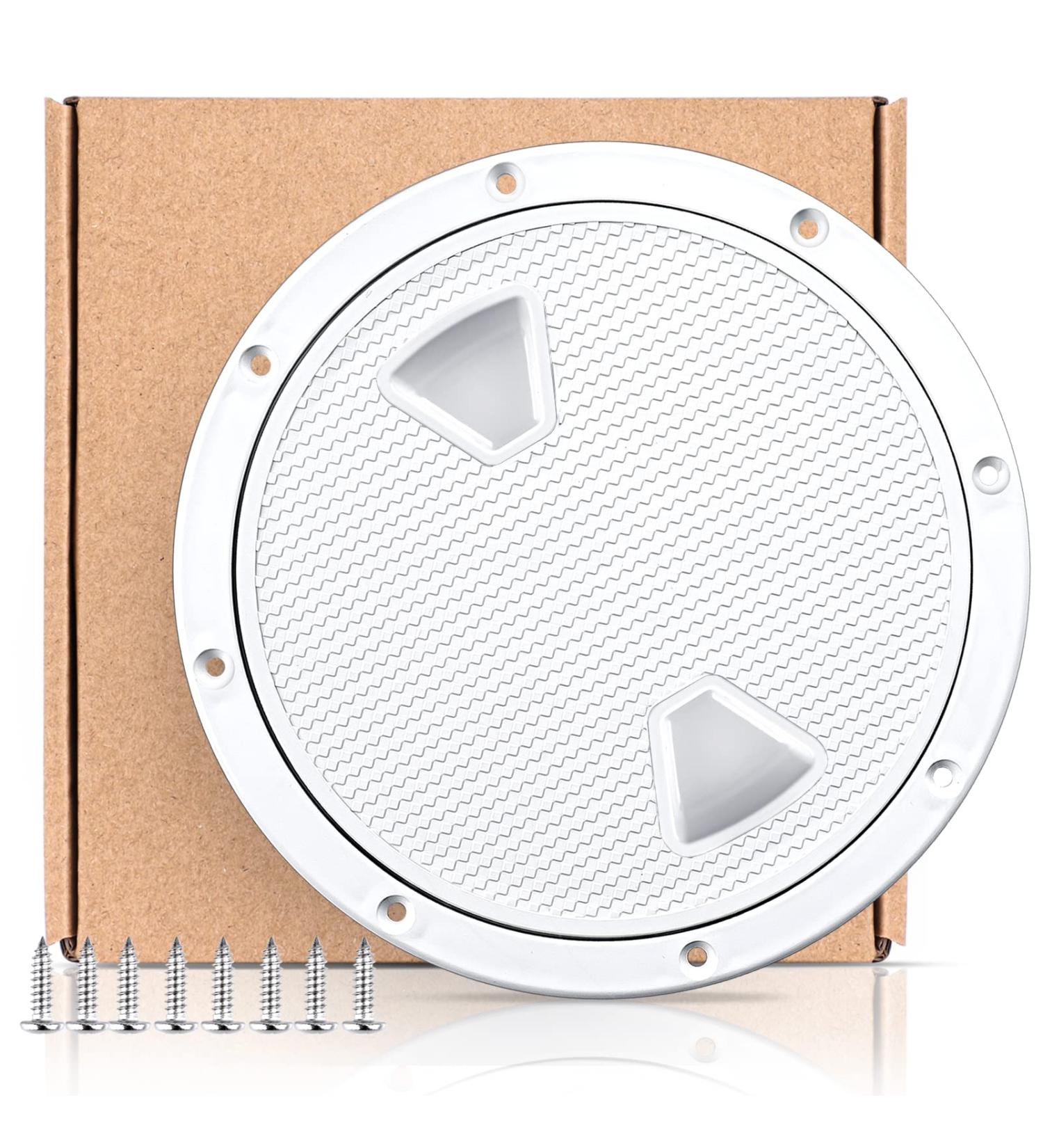 Smartmarine White Round Non Slip Boat Hatch 4 inch - Detachable Cover for Marine Yacht RV - Buy Online on GoSupps.com