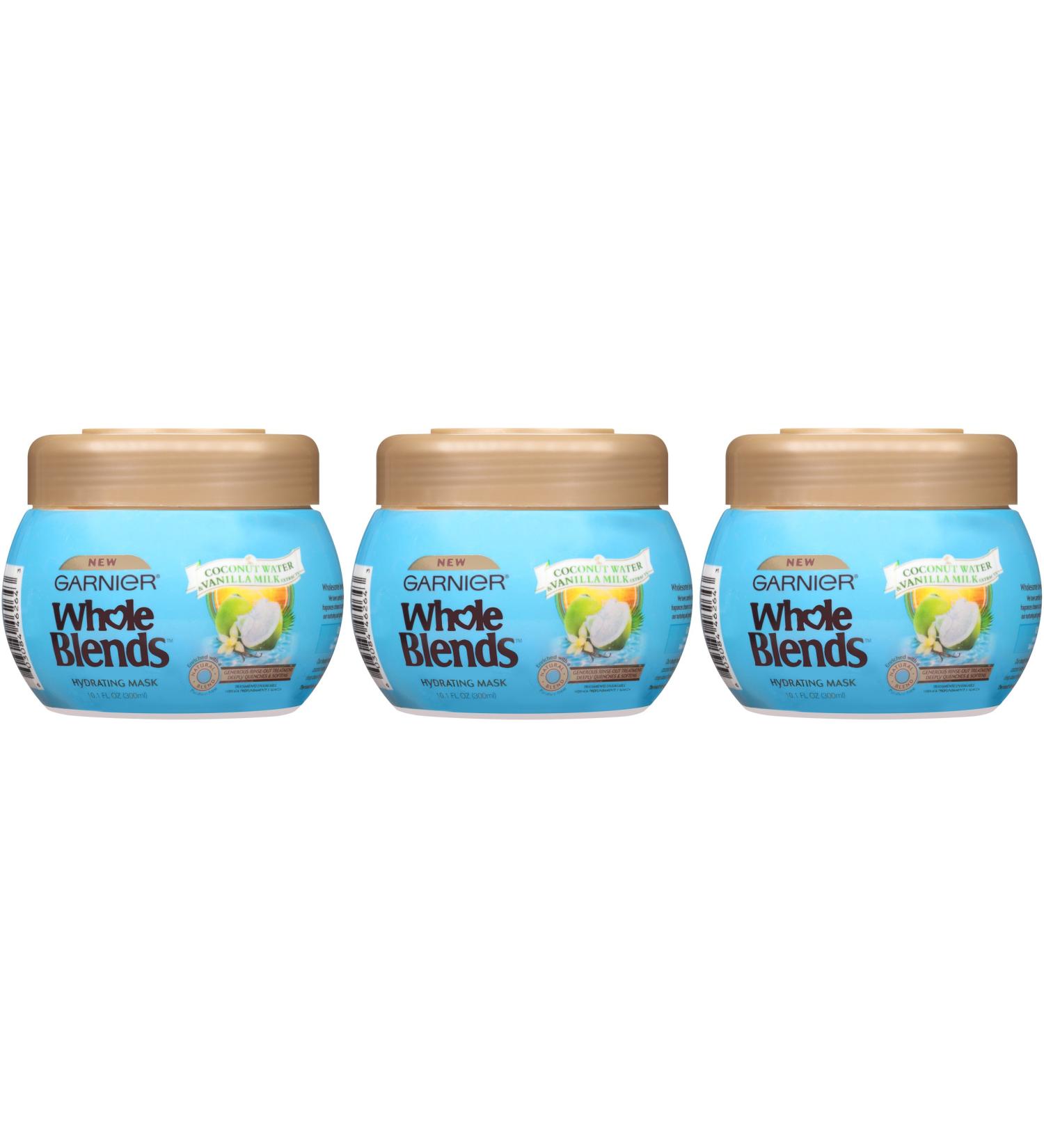 Garnier Whole Blends Coconut Water & Vanilla Milk Hair Mask 10.1 Fl Oz - Pack of 3 - Buy Online on GoSupps.com