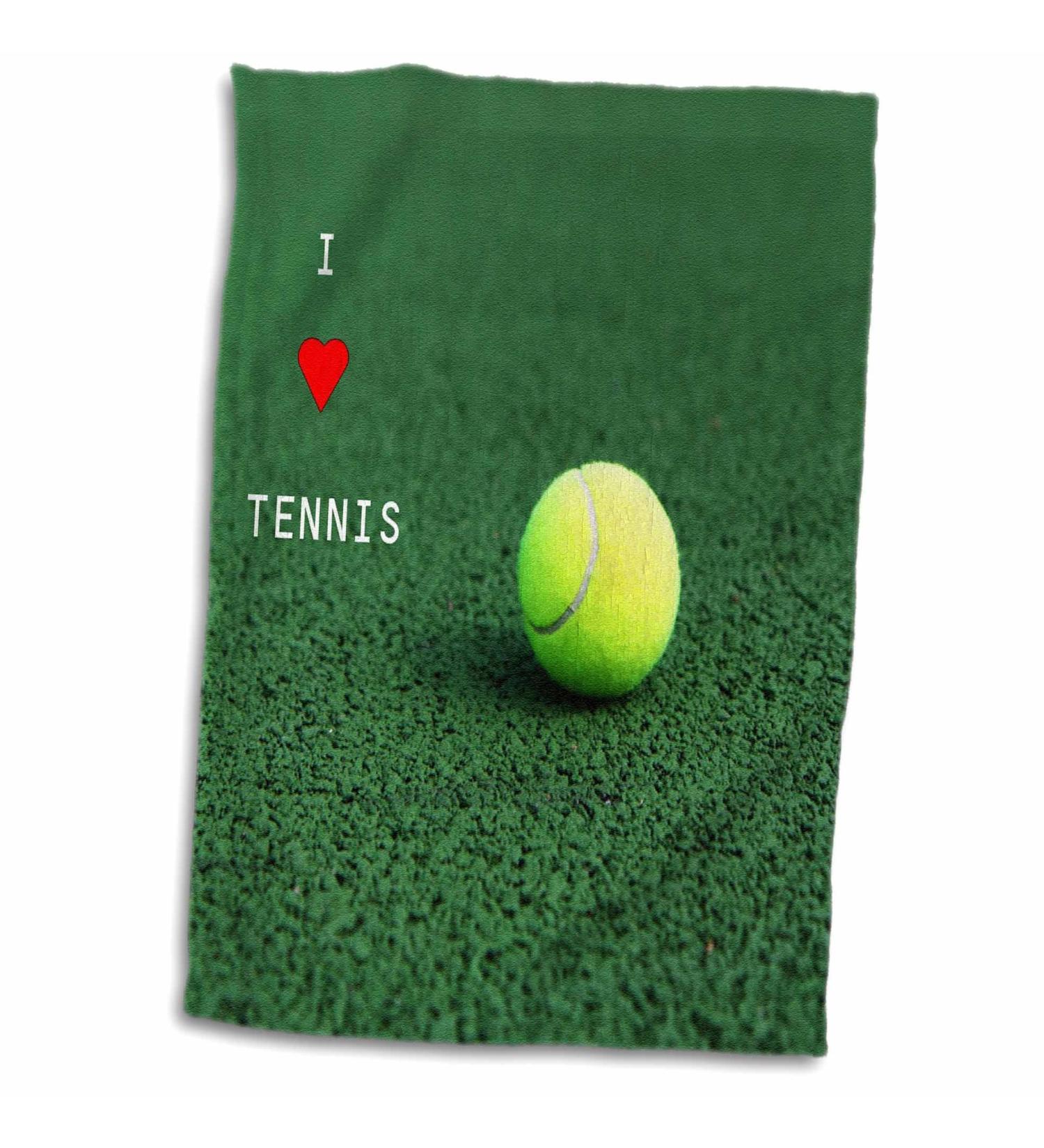 I Love Tennis 3D Rose Towel | Size 15 x 22 | TWL_50212_1 - Buy Online on GoSupps.com