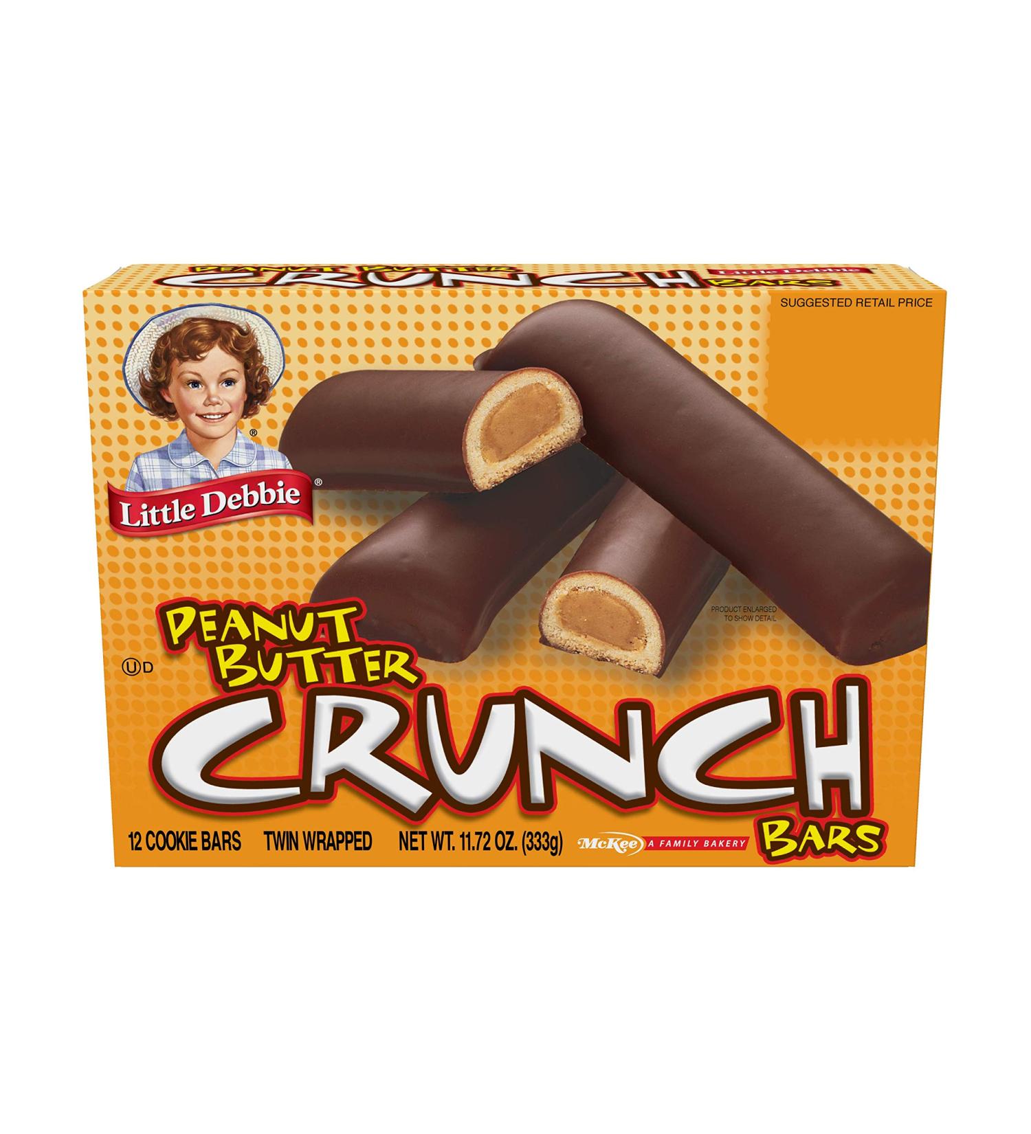 Little Debbie Peanut Butter Crunch Bars - 11.72 Oz Box, 6 Twin Wrapped Cookies, 12 Count - Buy Online on GoSupps.com