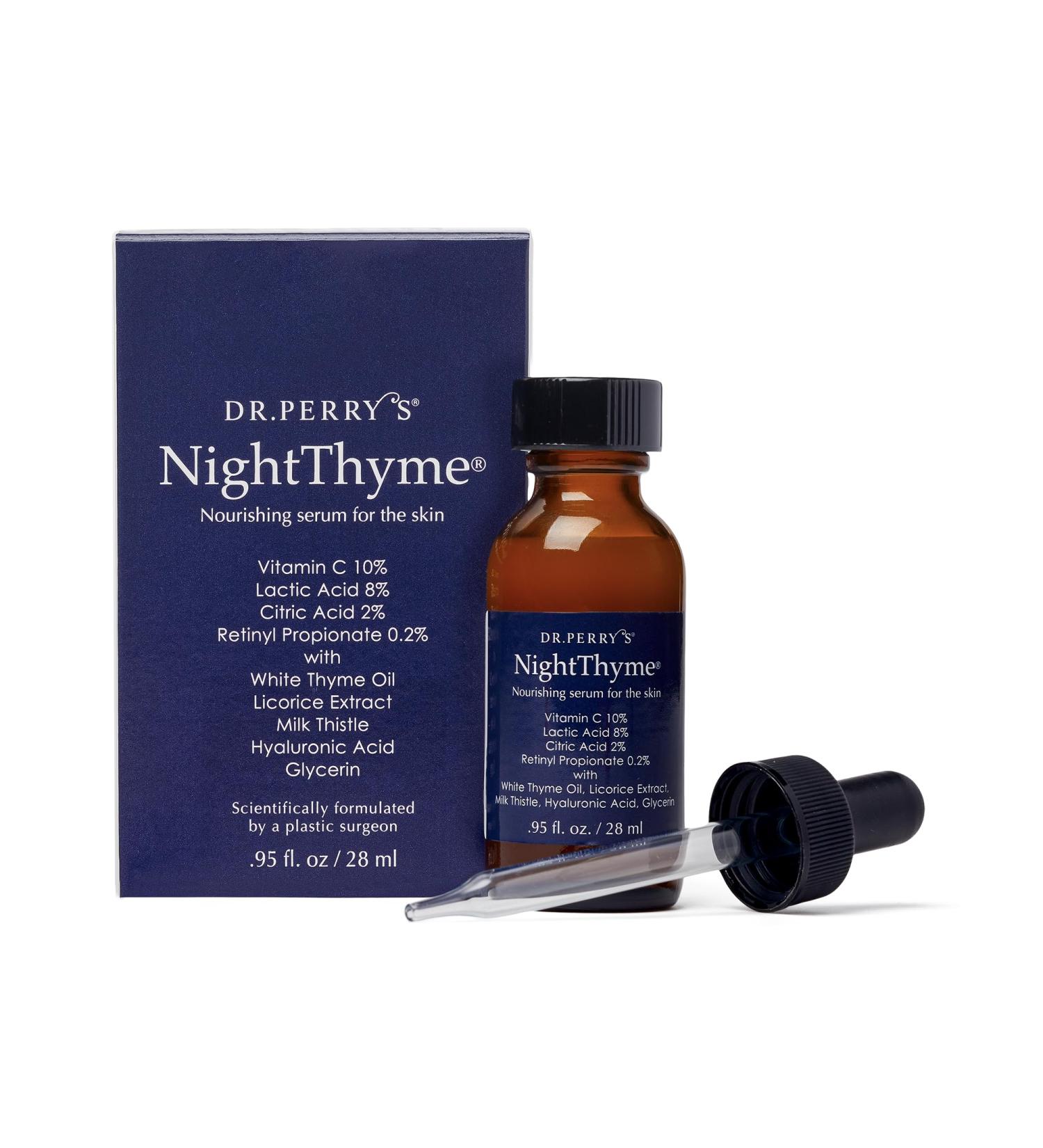 Dr. Perry's NightThyme Skin Nourishing Serum - Vitamin C & Hyaluronic Acid for Radiant Skin | International Shipping - Buy Online on GoSupps.com