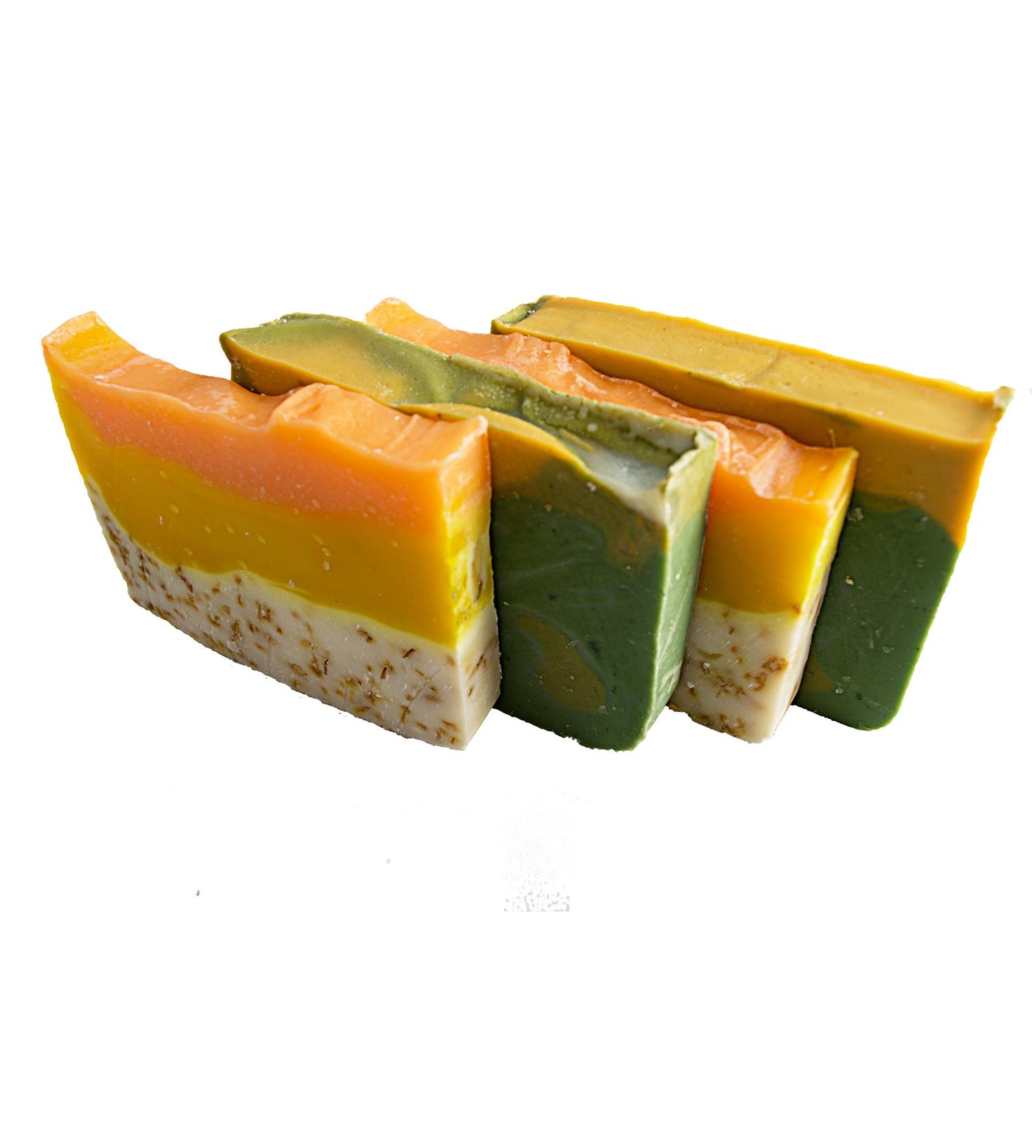 Citrus Soap Collection - Natural Handmade Guest Bars | 4x 2oz | Orange Essential Oil & Calendula | Falls River Soap Company - Buy Online on GoSupps.com