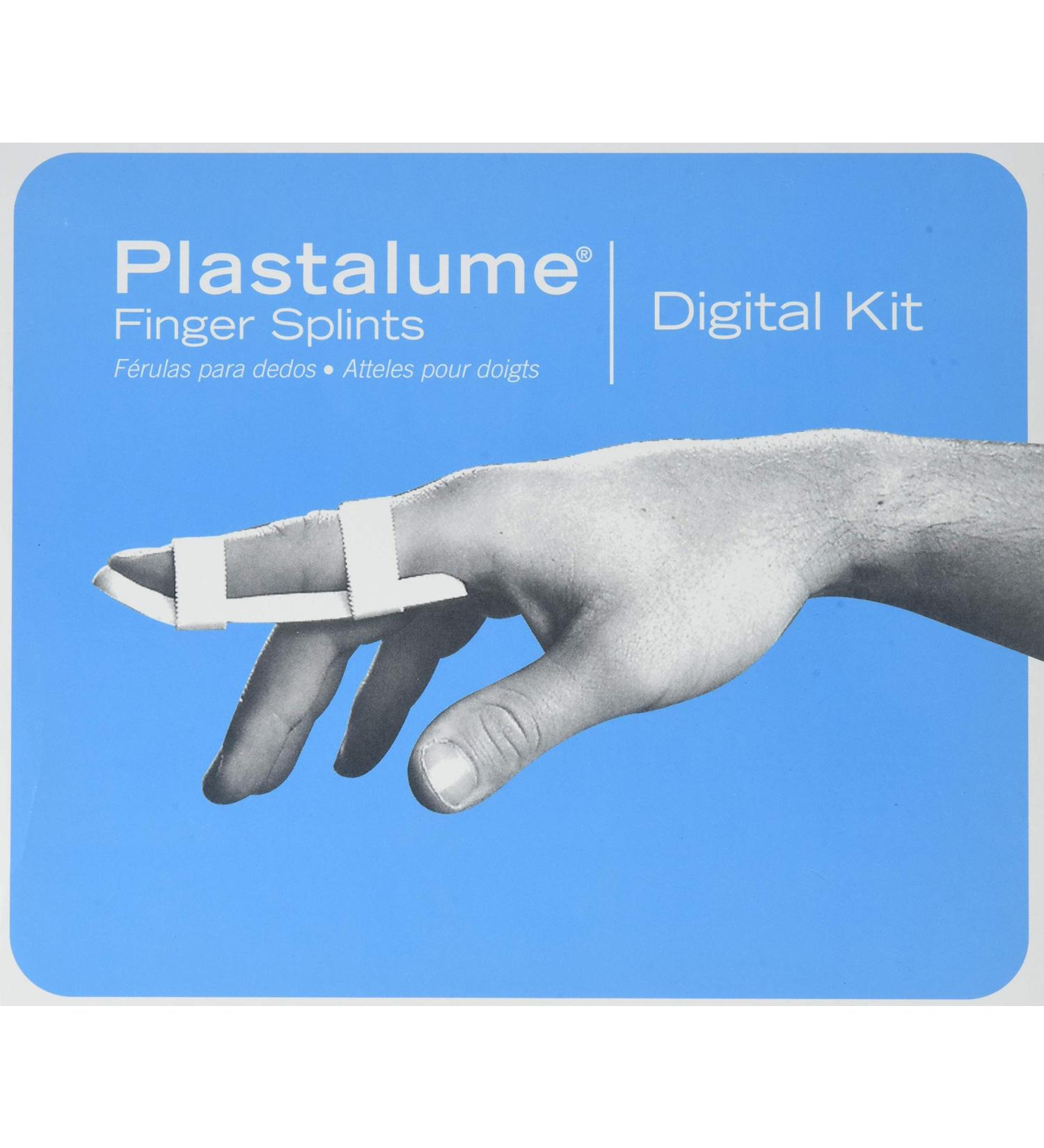 Brownmed Plastalume Finger Splints 40 Kit Set Comes with 40 Finger Splints of Different Sizes Foam Padded Finger Stay for Breaks Jams Sprains and Strains