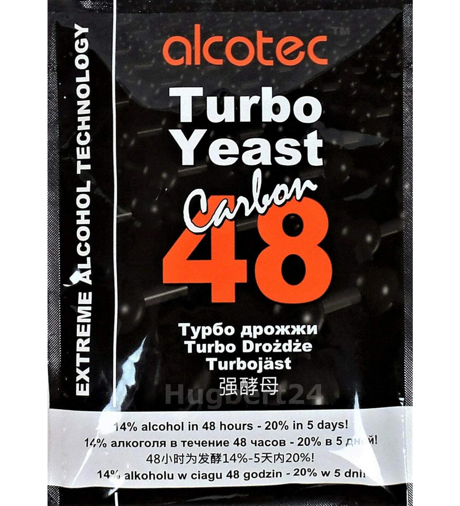 AlcoTec HUGBERT 48 Carbon Turbo - Premium Distilling Yeast for Liquor & Fermentation 40x 175g | International Shipping Available - Buy Online on GoSupps.com