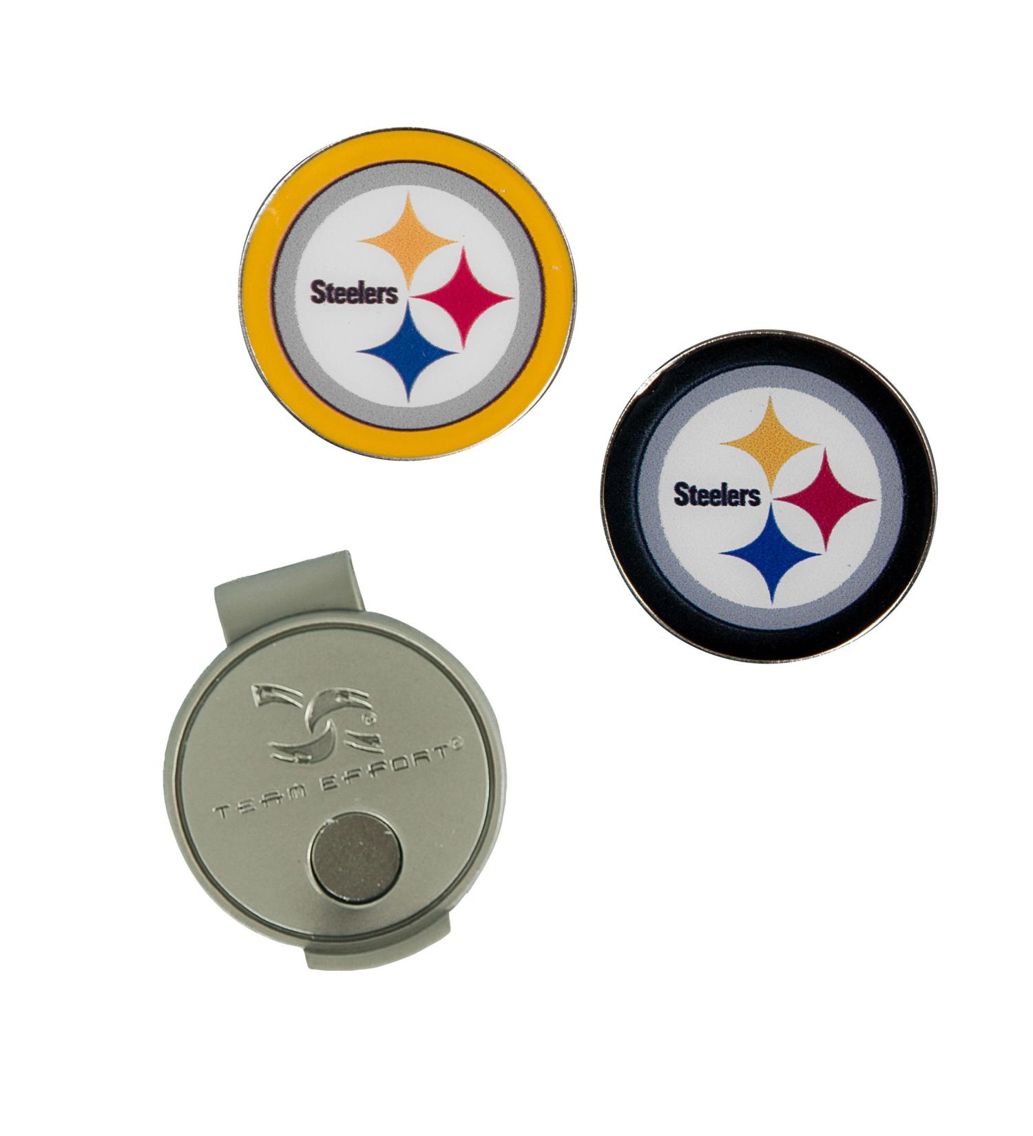 Team Effort NFL Hat Clip & 2 Ball Markers Pittsburgh Steelers