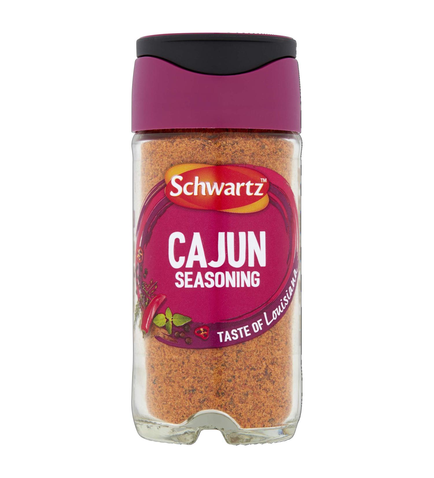Schwartz Perfect Shake Cajun Seasoning 44g - Authentic Blend for Spicy Flavors - Buy Online on GoSupps.com