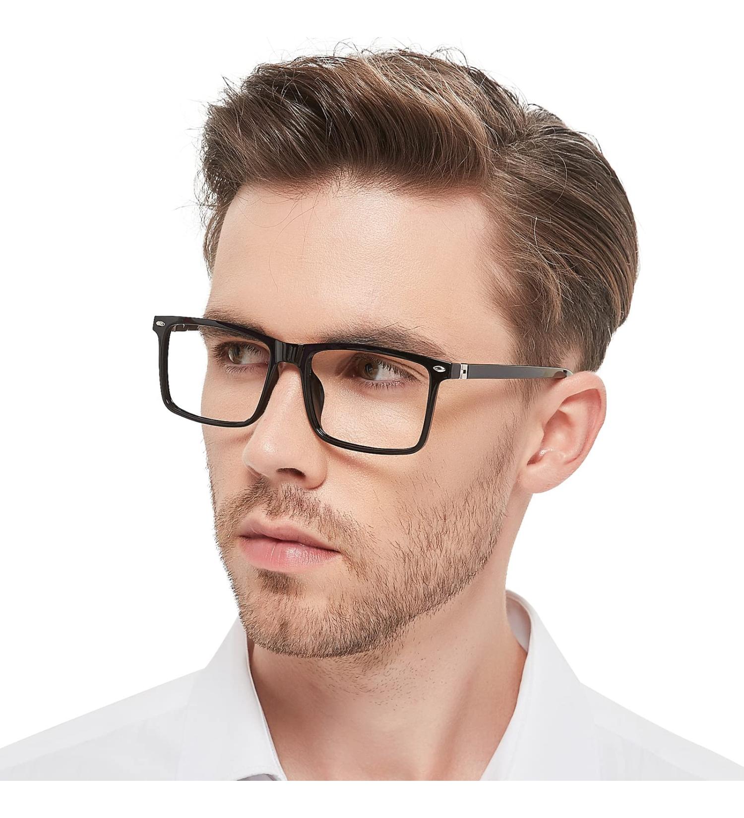OCCI CHIARI Large Comfortable Reading Glasses for Men - B-Black (1.0 to 6.0 Magnification - Buy Online on GoSupps.com