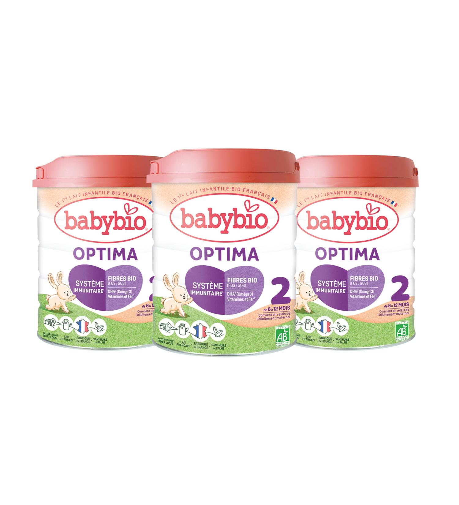  BabyBio Babybio - Infant Milk - Optima 3rd Age with Fibres - 800 g - From 10 Months - Organic - Made in France - Palm Oil Free - Buy Online on GoSupps.com