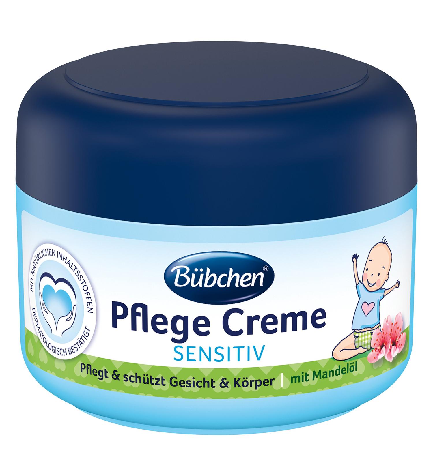 B bchen Sensitive body and face cream for delicate baby skin with almond oil 4 x 75 ml - Buy Online on GoSupps.com