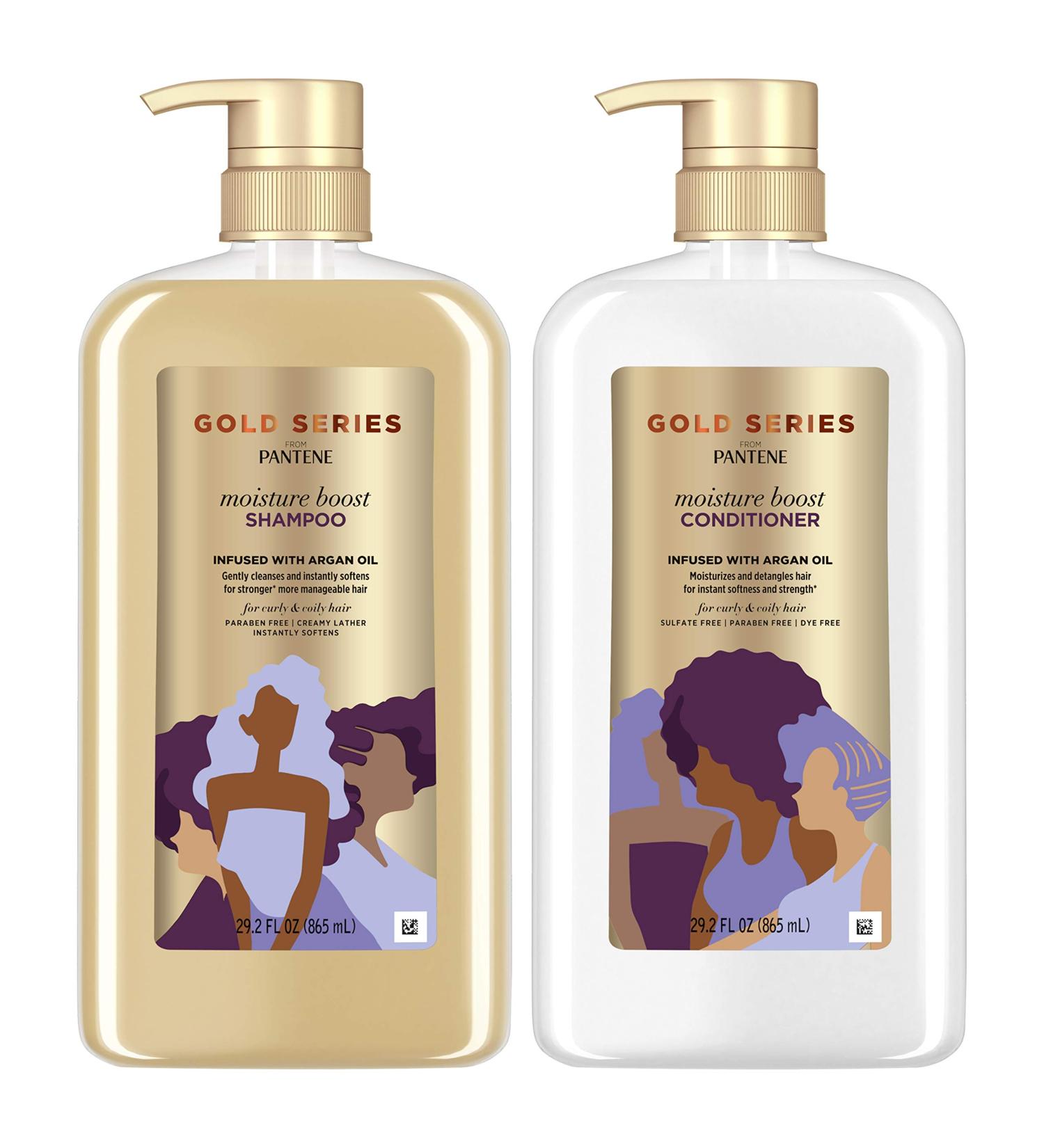 Pantene Gold Series Argan Oil Shampoo & Conditioner Set - 29.2 Oz Each - Buy Online on GoSupps.com