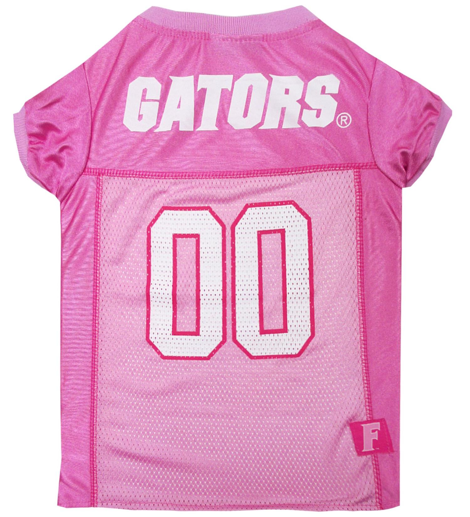 Pets First NCAA Florida Gators Dog Pink Jersey - Small Pet Pink Outfit | FL-4019-SM - Buy Online on GoSupps.com