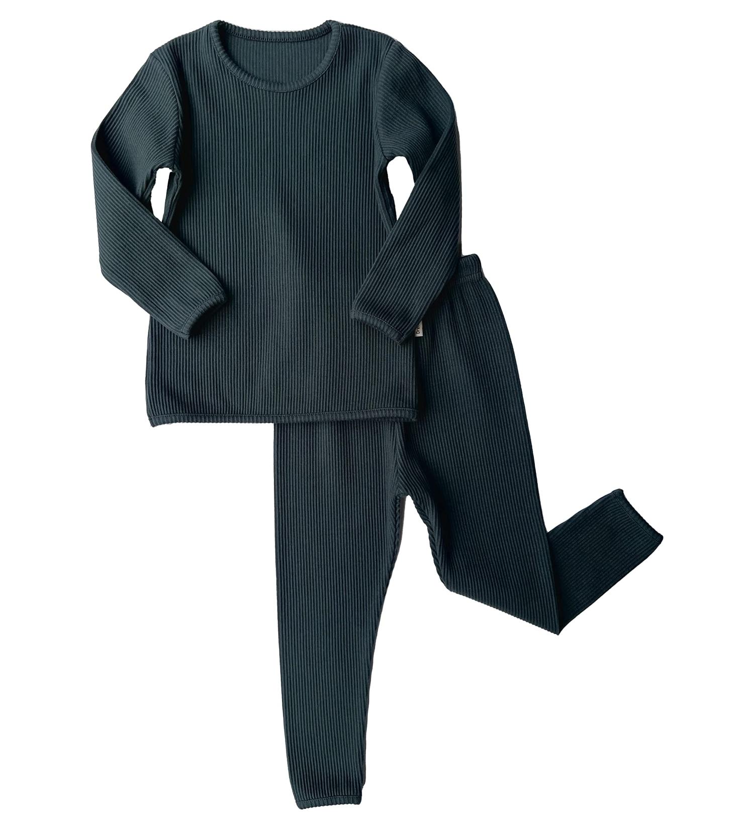 DreamBuy 20 Colours Ribbed Pyjama/Tracksuit/Loungewear Unisex Boys And Girls 5-6 Years Pine - Buy Online on GoSupps.com