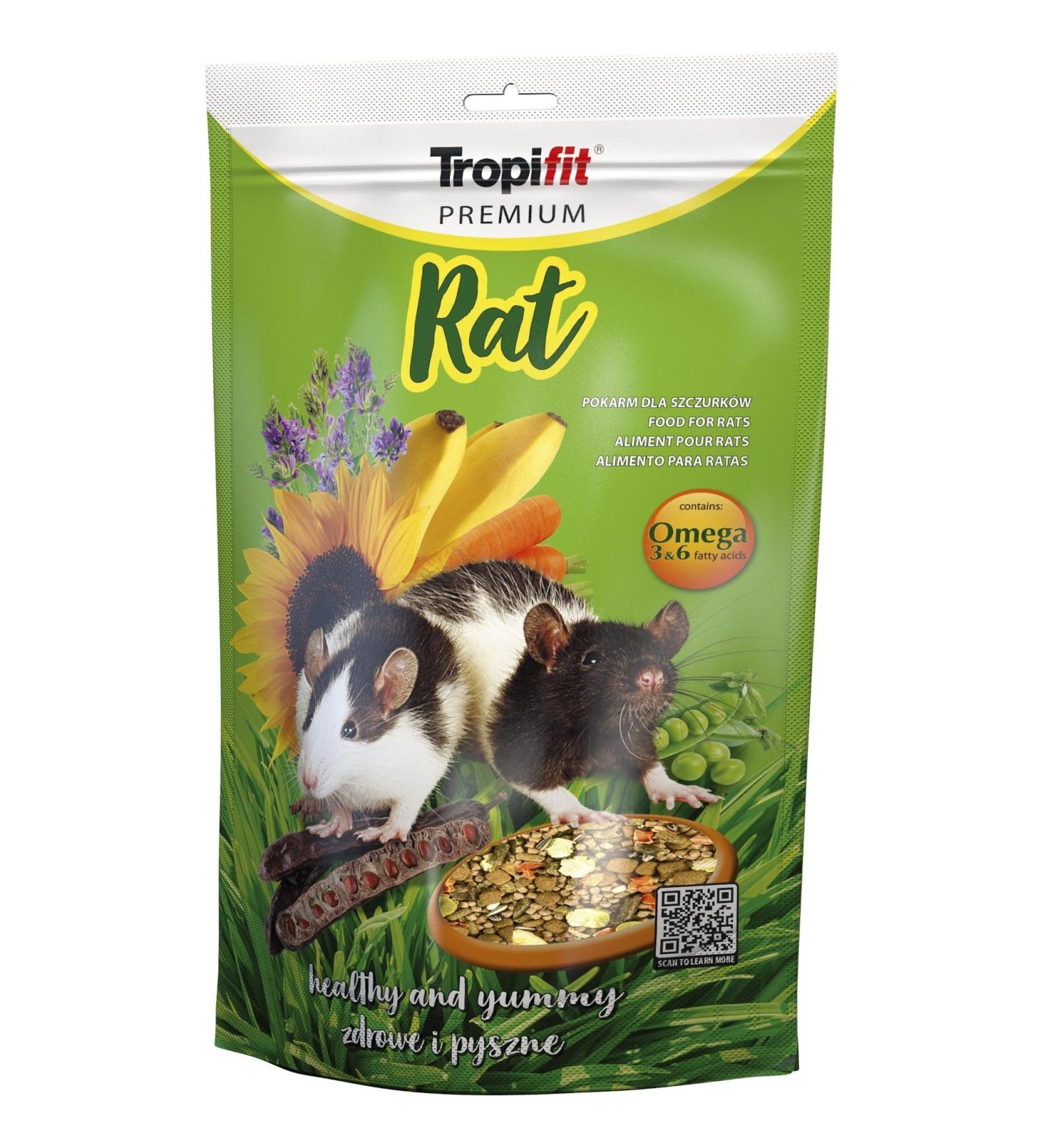 Rat 500g - Complete food for rats with sweet bananas grapes and carrots - Buy Online on GoSupps.com