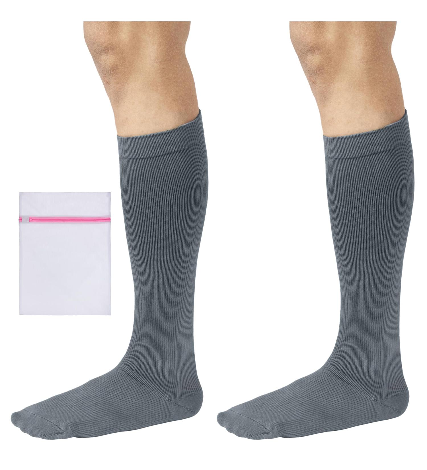 360 RELIEF - Flight Compression Socks Supports | Blood Circulation Travel Work XXL 2Pairs-Grey - Buy Online on GoSupps.com